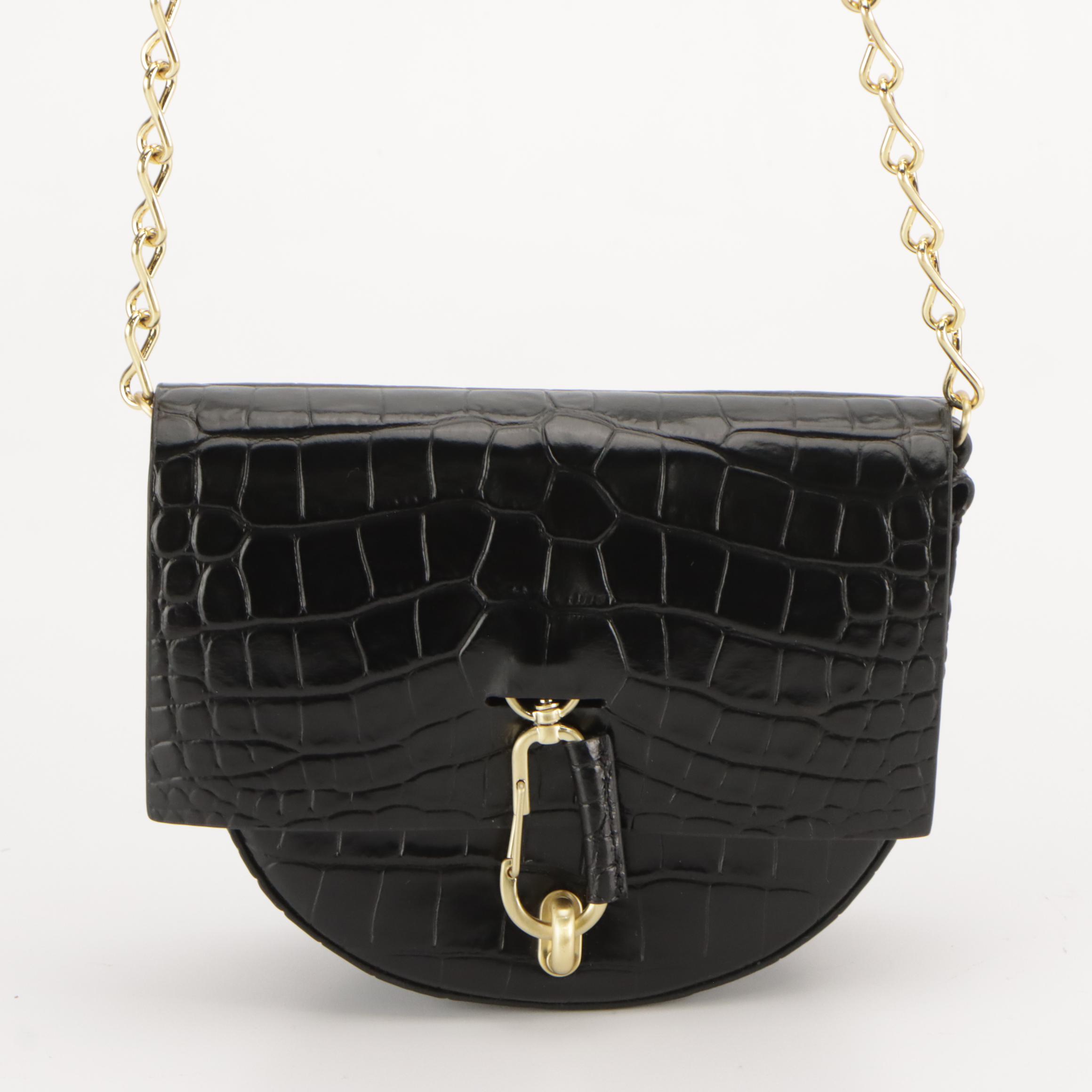 Zac Posen "Mini Belay" Saddle-Flap Crossbody Bag and "Earthette" Mini Handbag