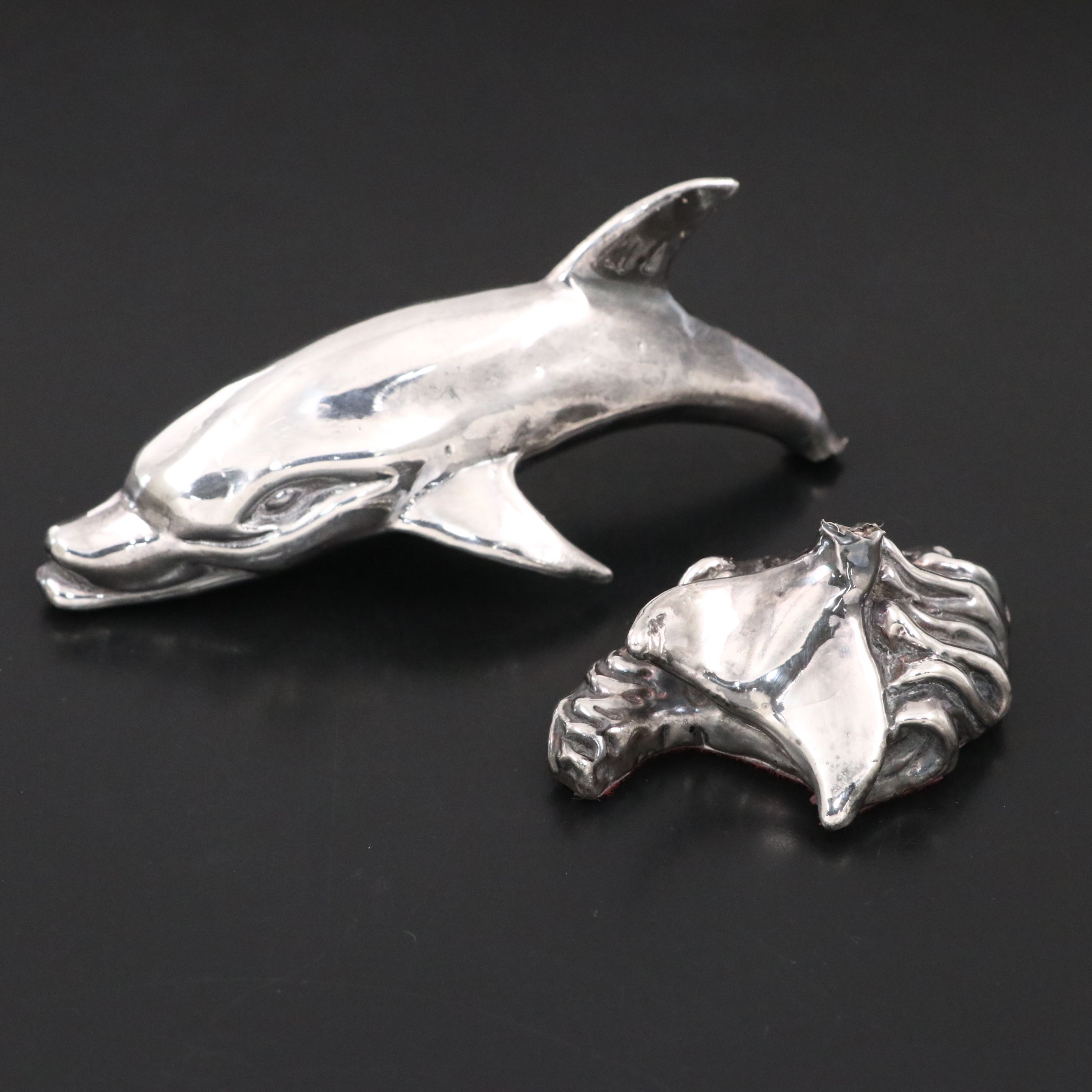 Sterling Silver Dolphin Figurine