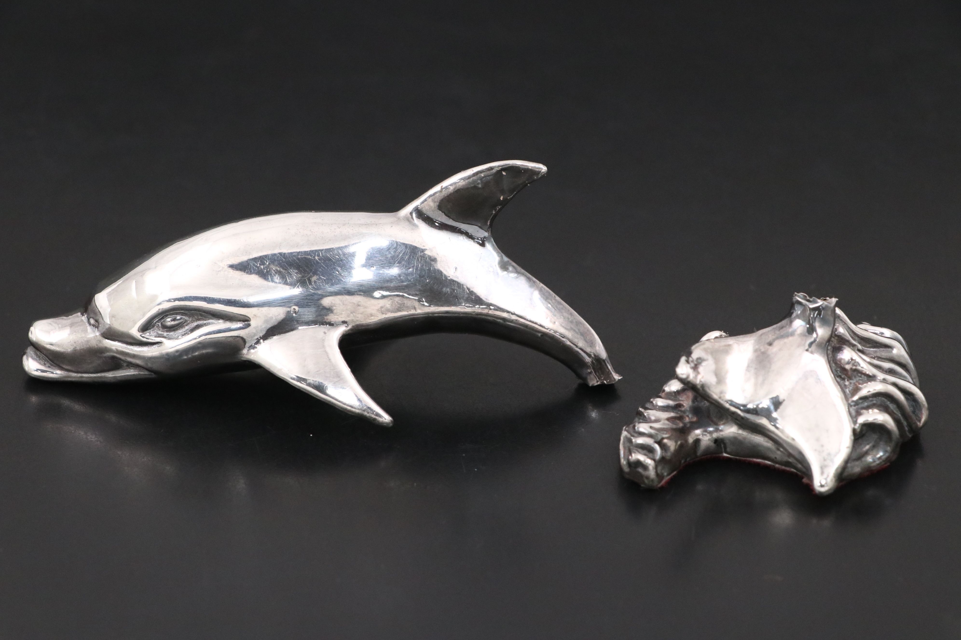 Sterling Silver Dolphin Figurine