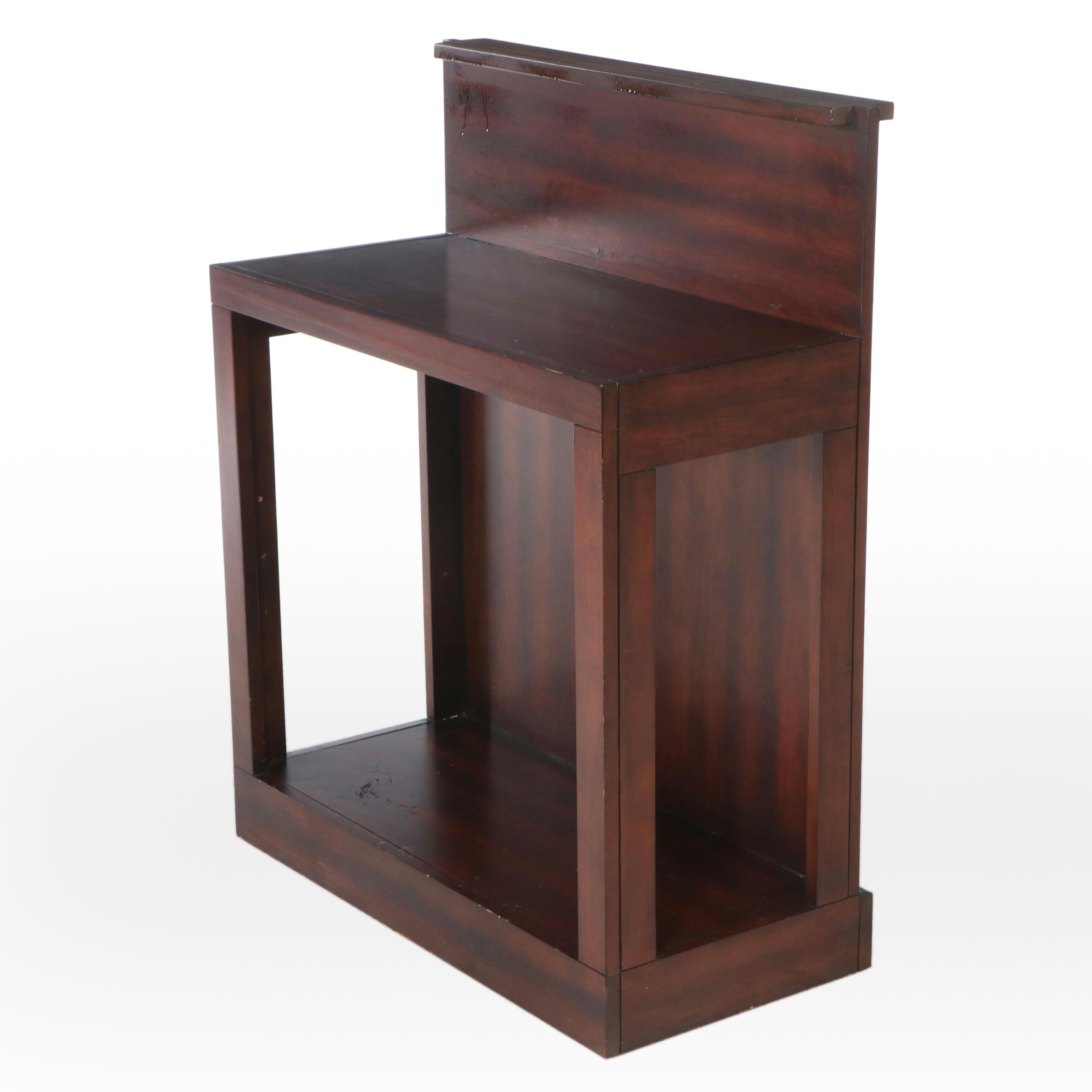 Modernist Style Rosewood Finish Hall Table