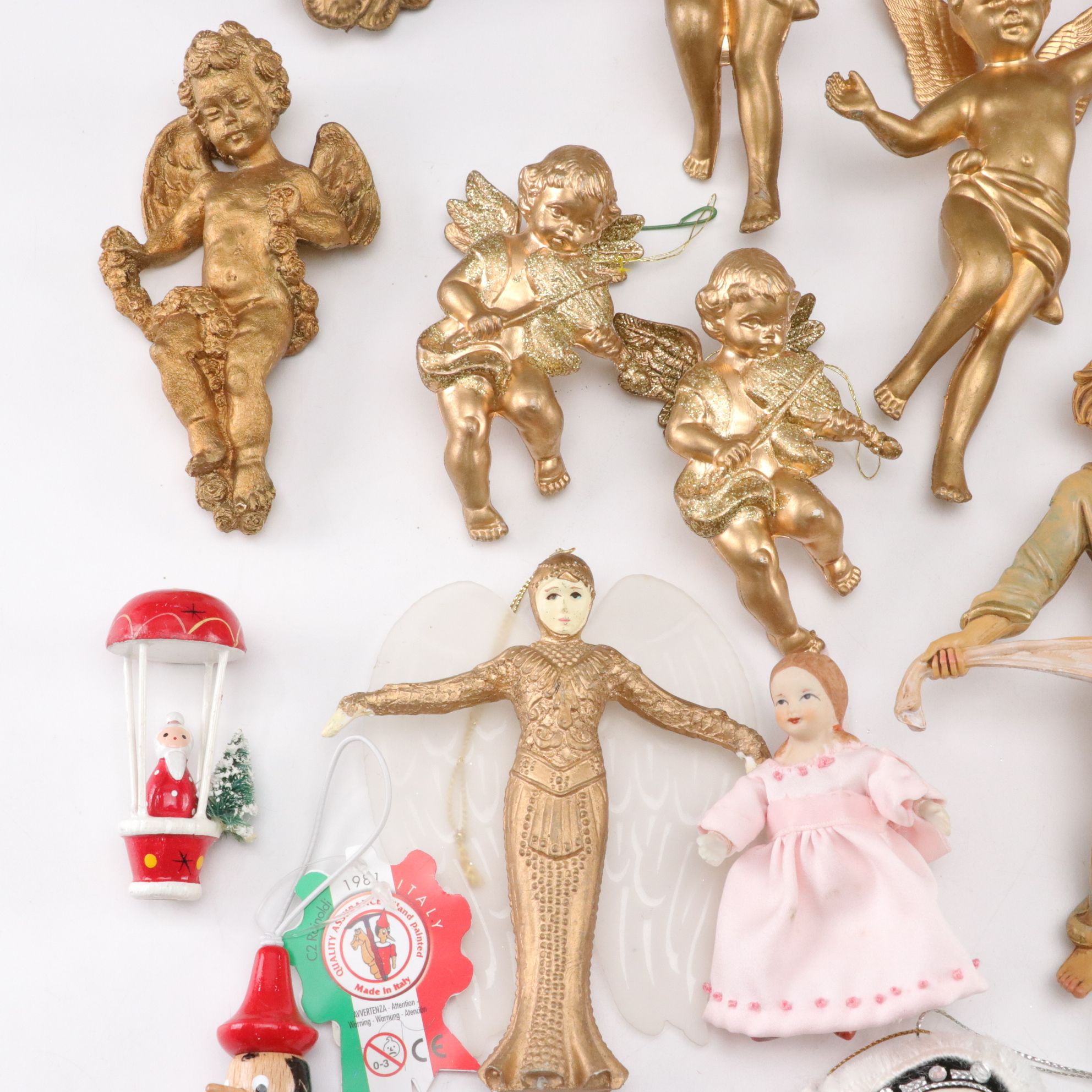 Christmas Angel, Picture Frame and Snowman Ornaments with Wall Decor and More