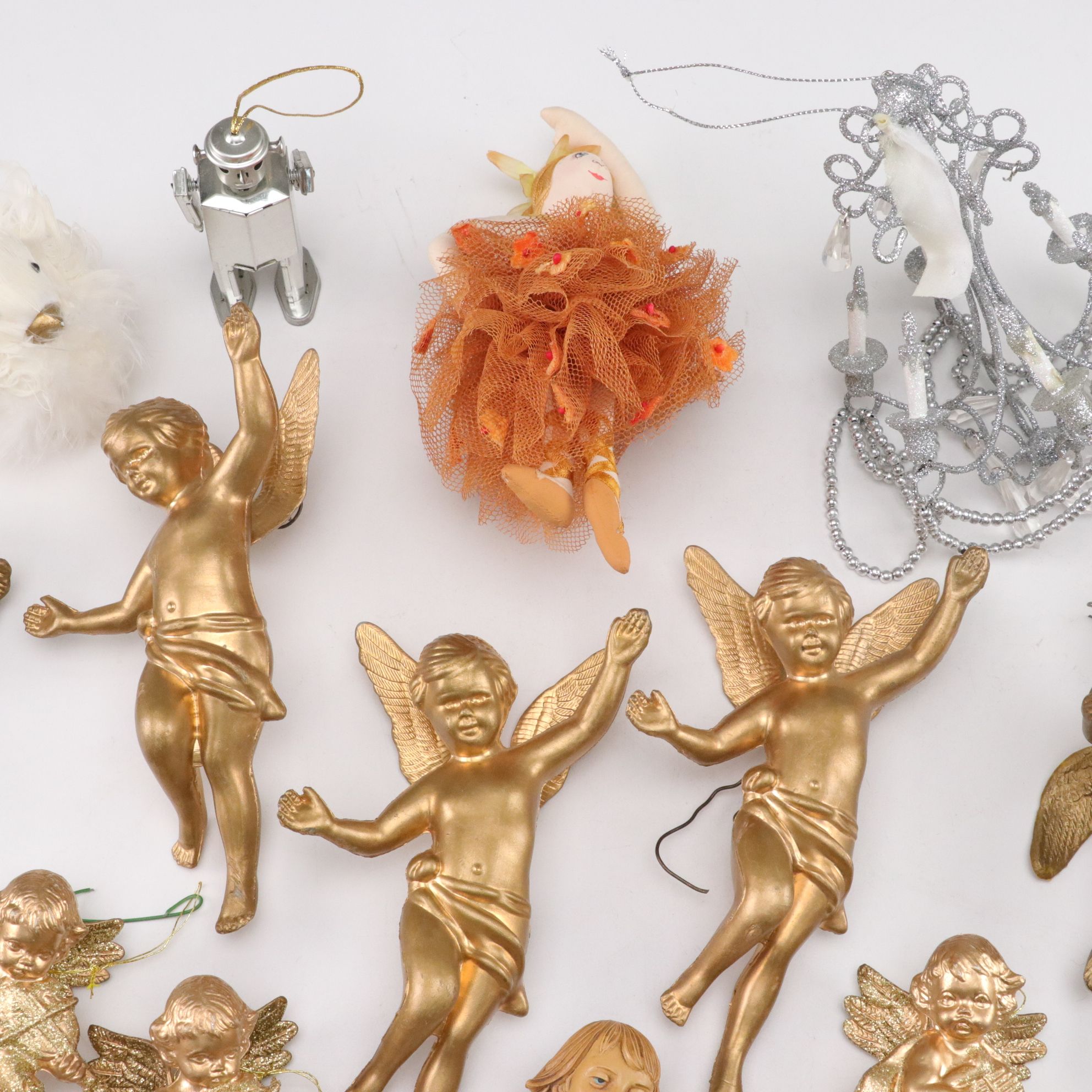 Christmas Angel, Picture Frame and Snowman Ornaments with Wall Decor and More