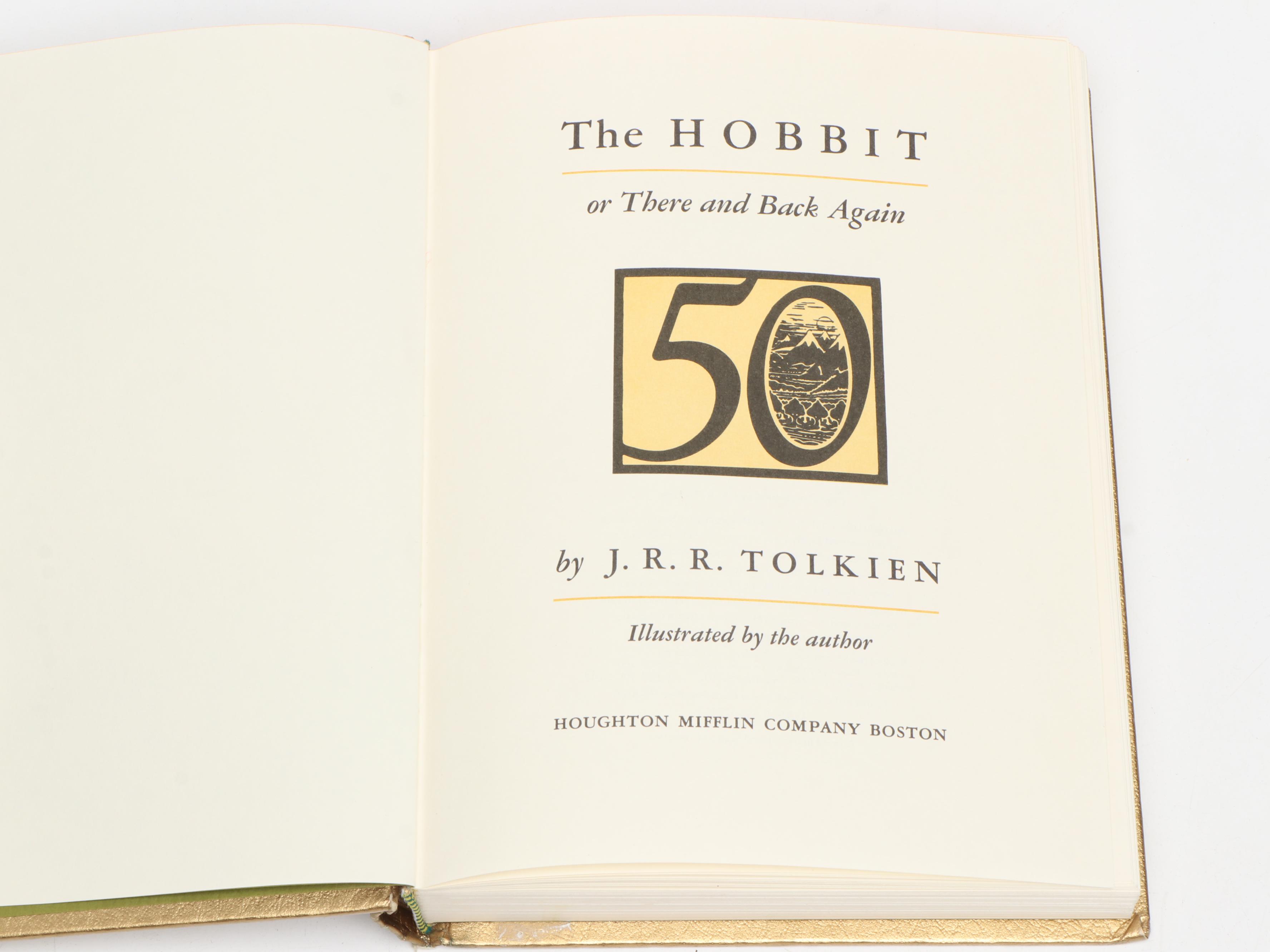 50th Anniversary Edition "The Hobbit" by J. R. R. Tolkien, 1987
