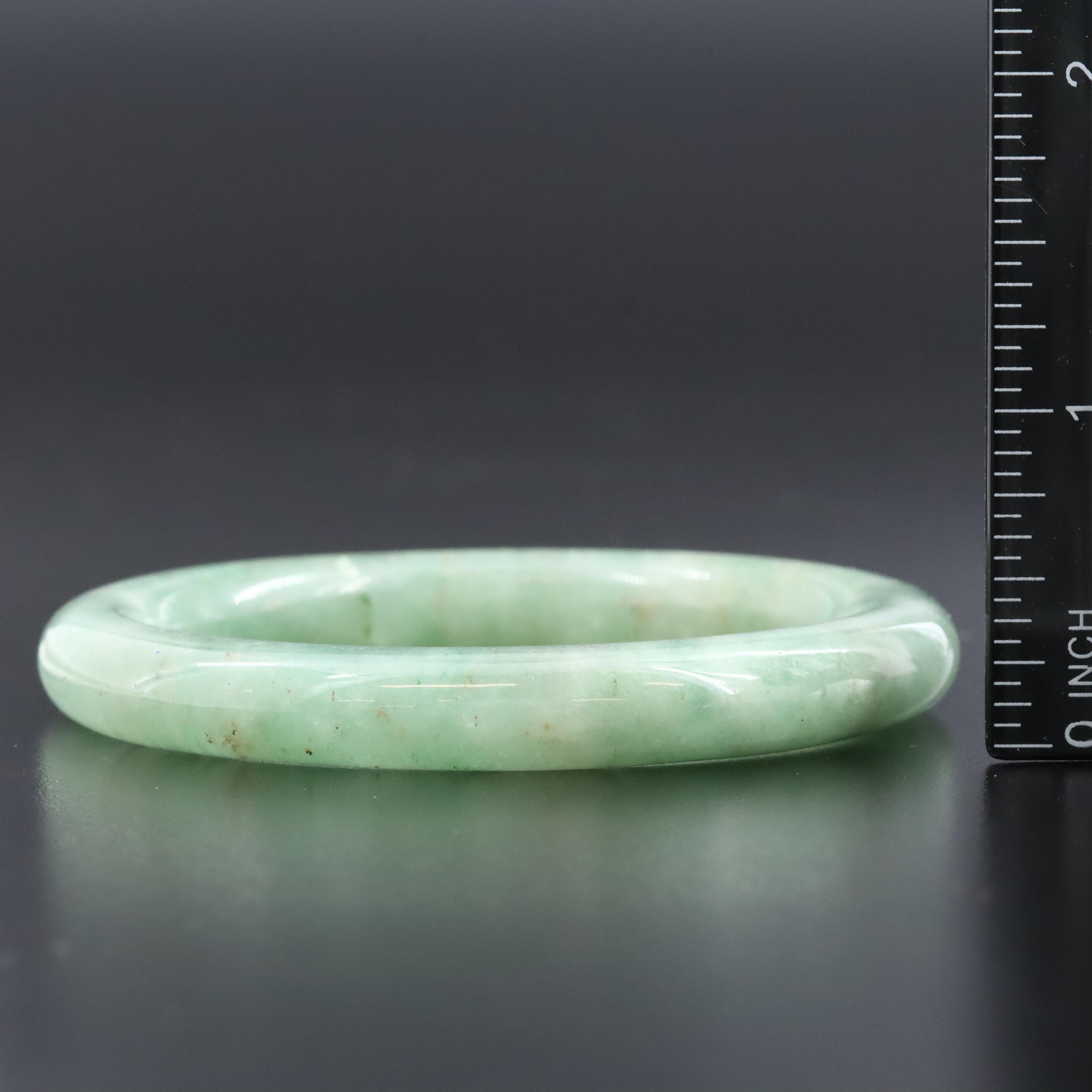 Jadeite and Aventurine Hololith Bangle Collection