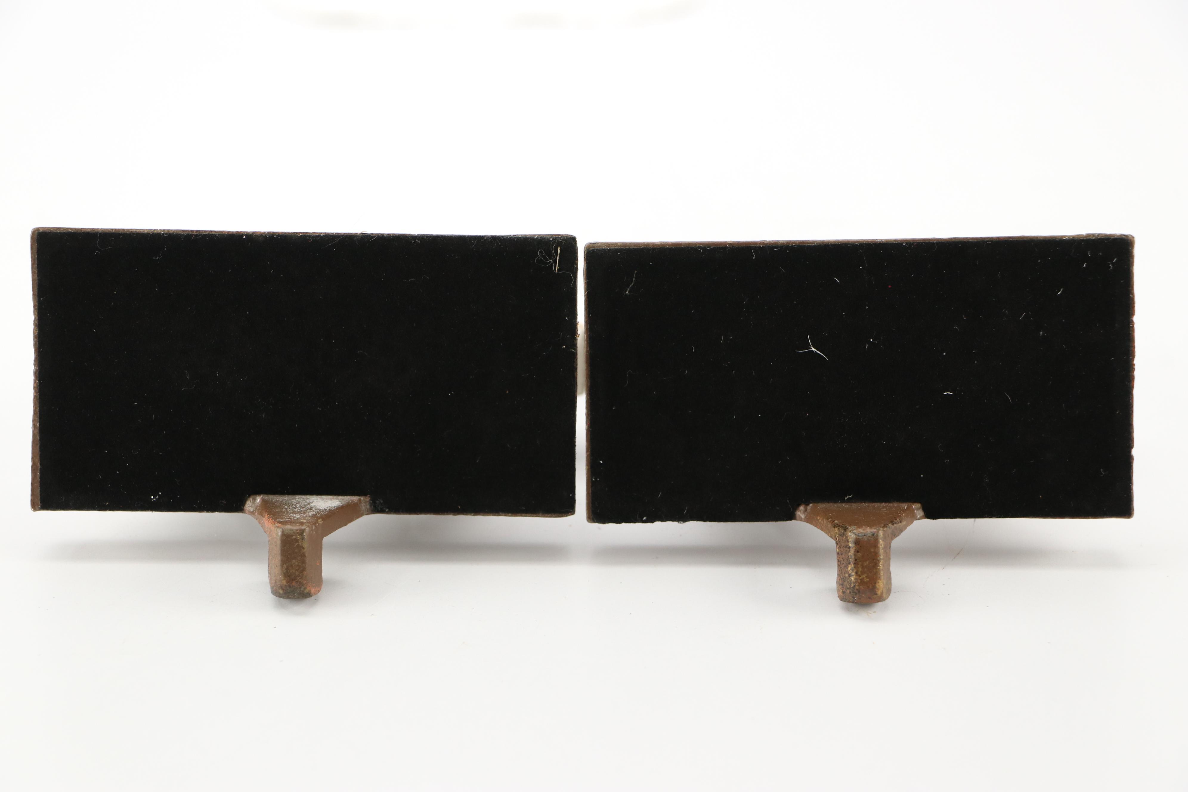 Snowflake Stocking Holders with Contemporary Porcelain Deer Head