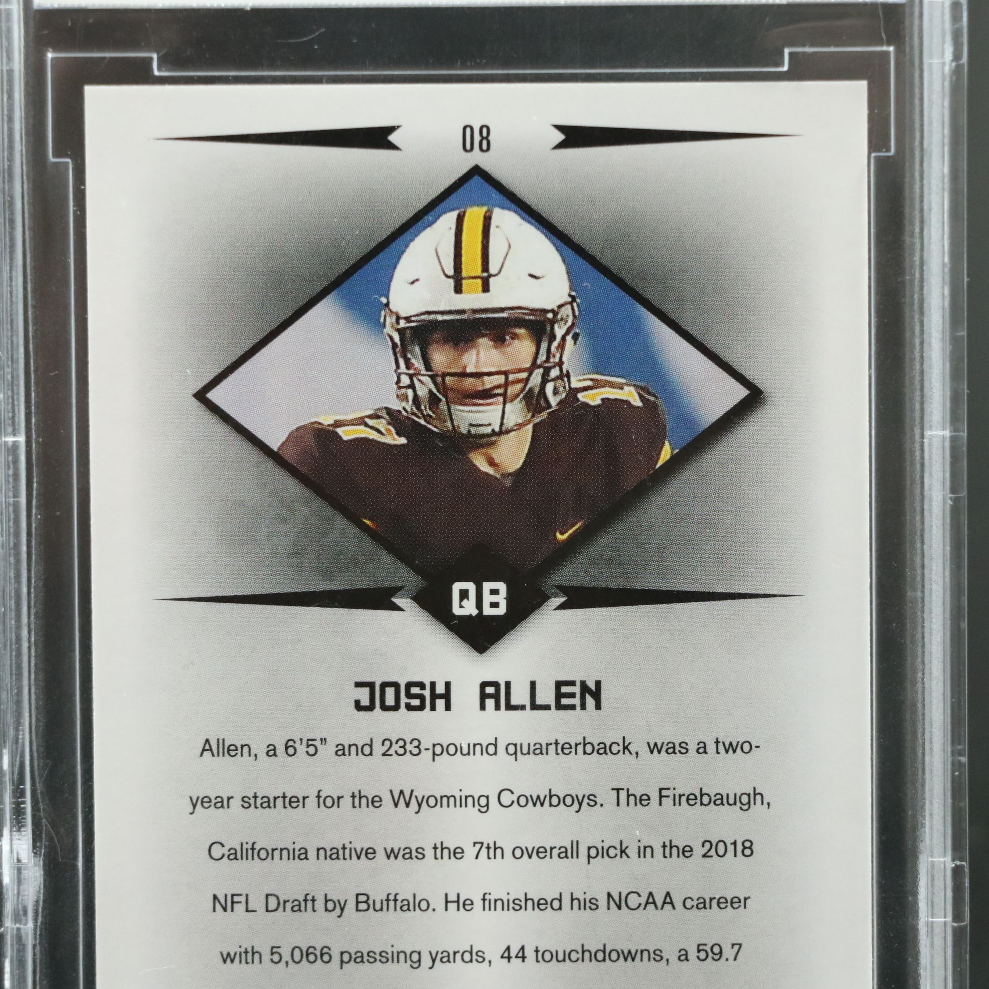 2018 Leaf Josh Allen Rookie Star Football Card Graded BCCG 10