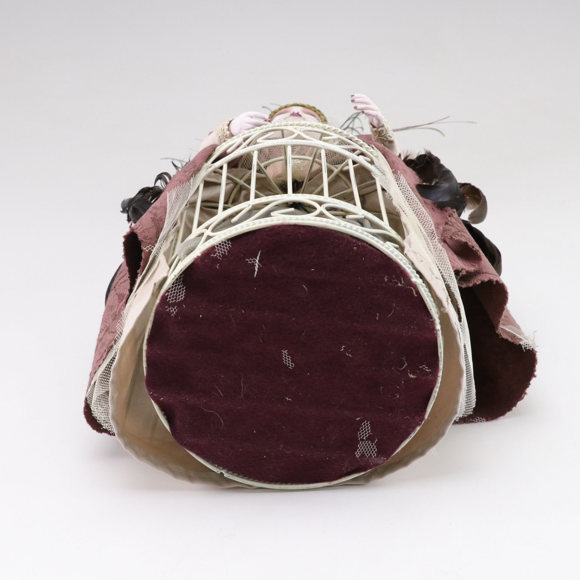 Victorian Style Handmade Birdcage Crinoline Doll