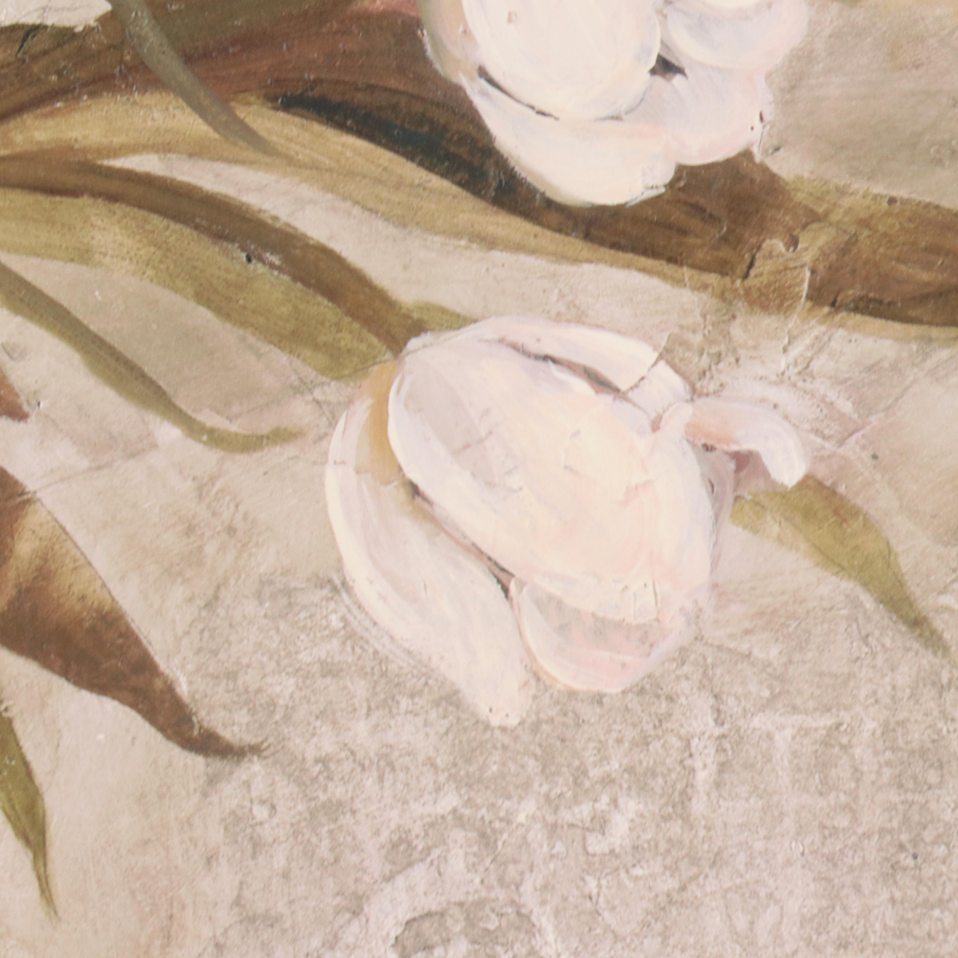 Offset Lithograph After Carol Robinson Floral Still Life