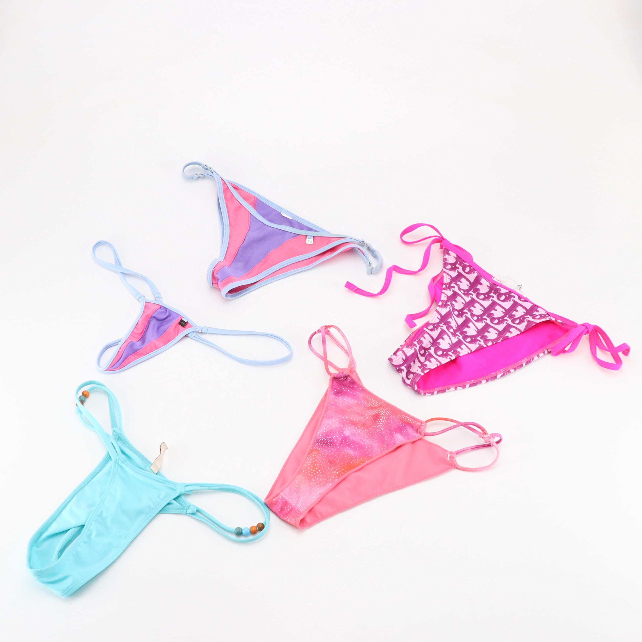 Christian Dior, Camila Coelho, Jaded, and Other High Cut Bikini Swim Bottoms