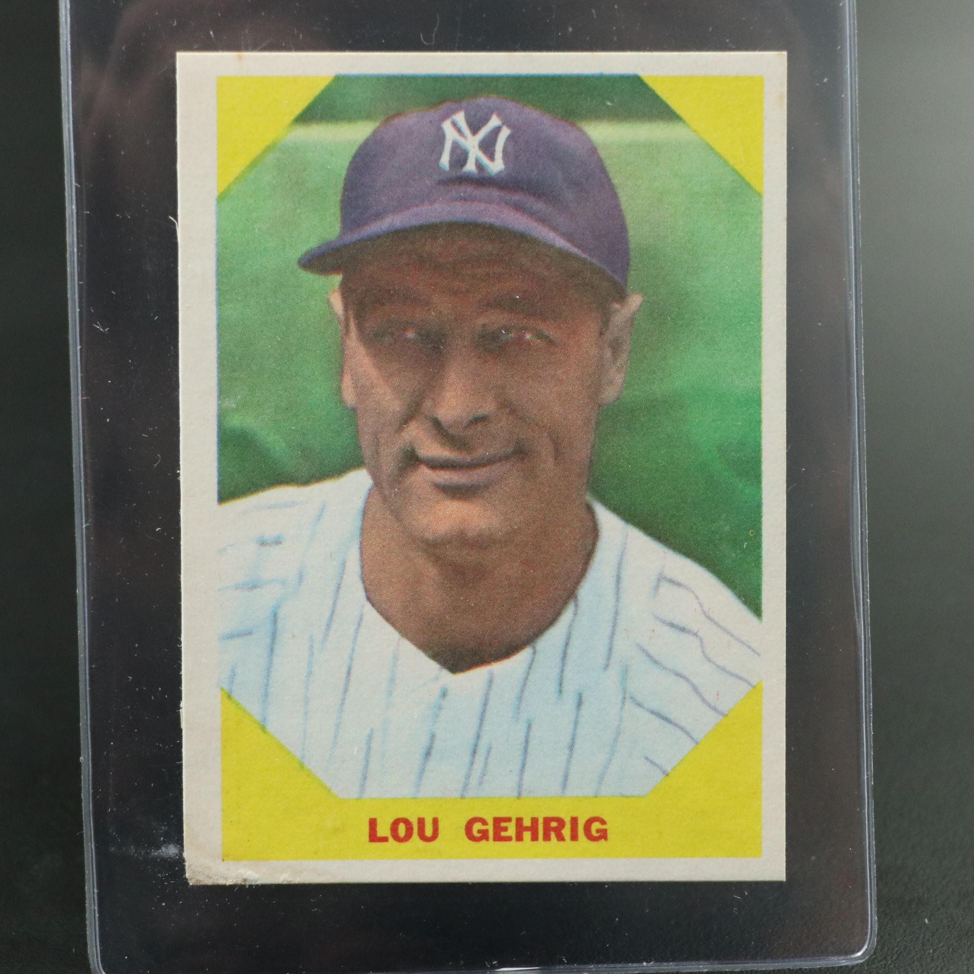 1960 Fleer Lou Gehrig New York Yankees Baseball Card