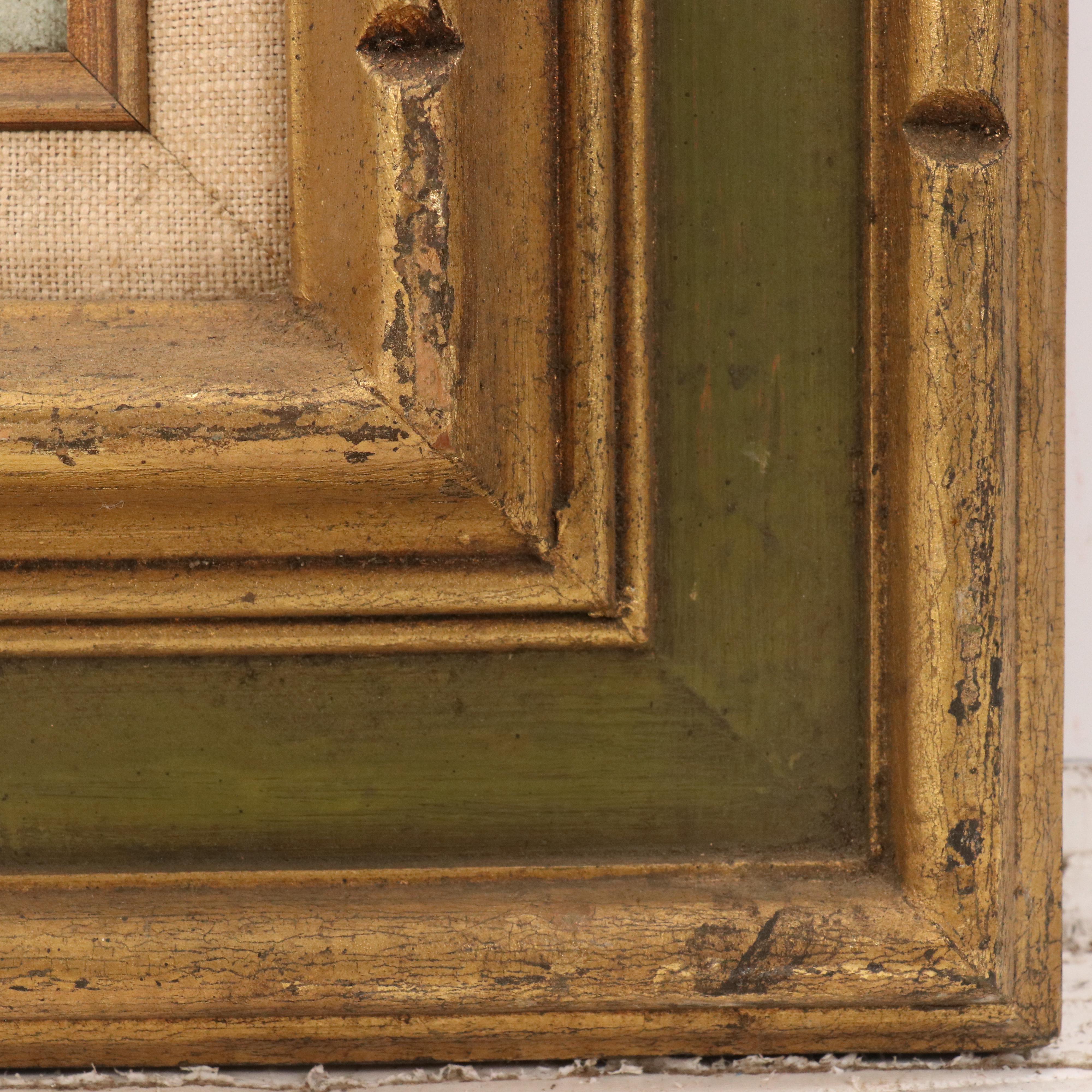 T. Bentley Landscape Oil Painting with Riverside Forest, Mid-Late 20th Century