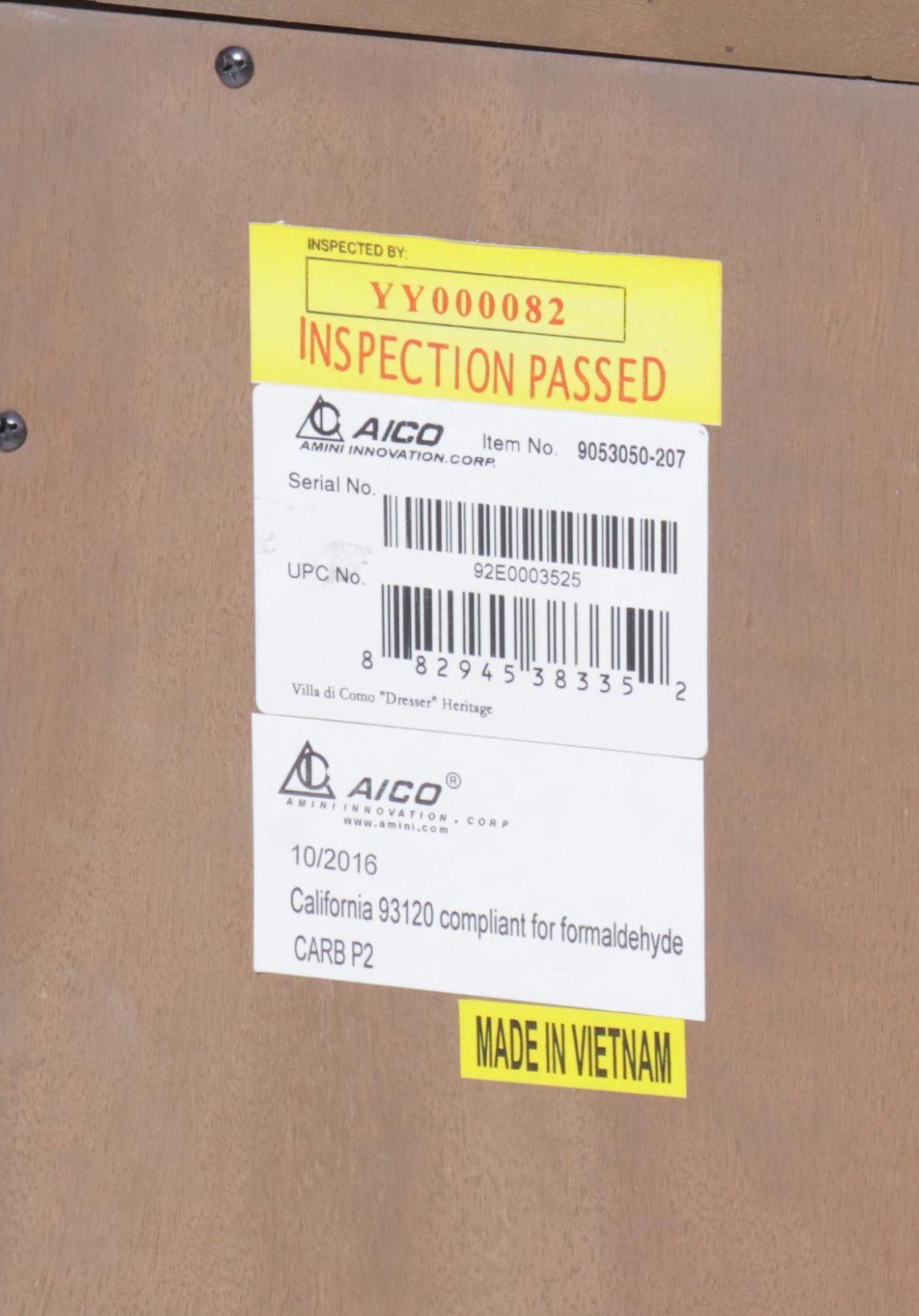 Michael Amini "Villa di Como" Marble Top Painted Wood Dresser