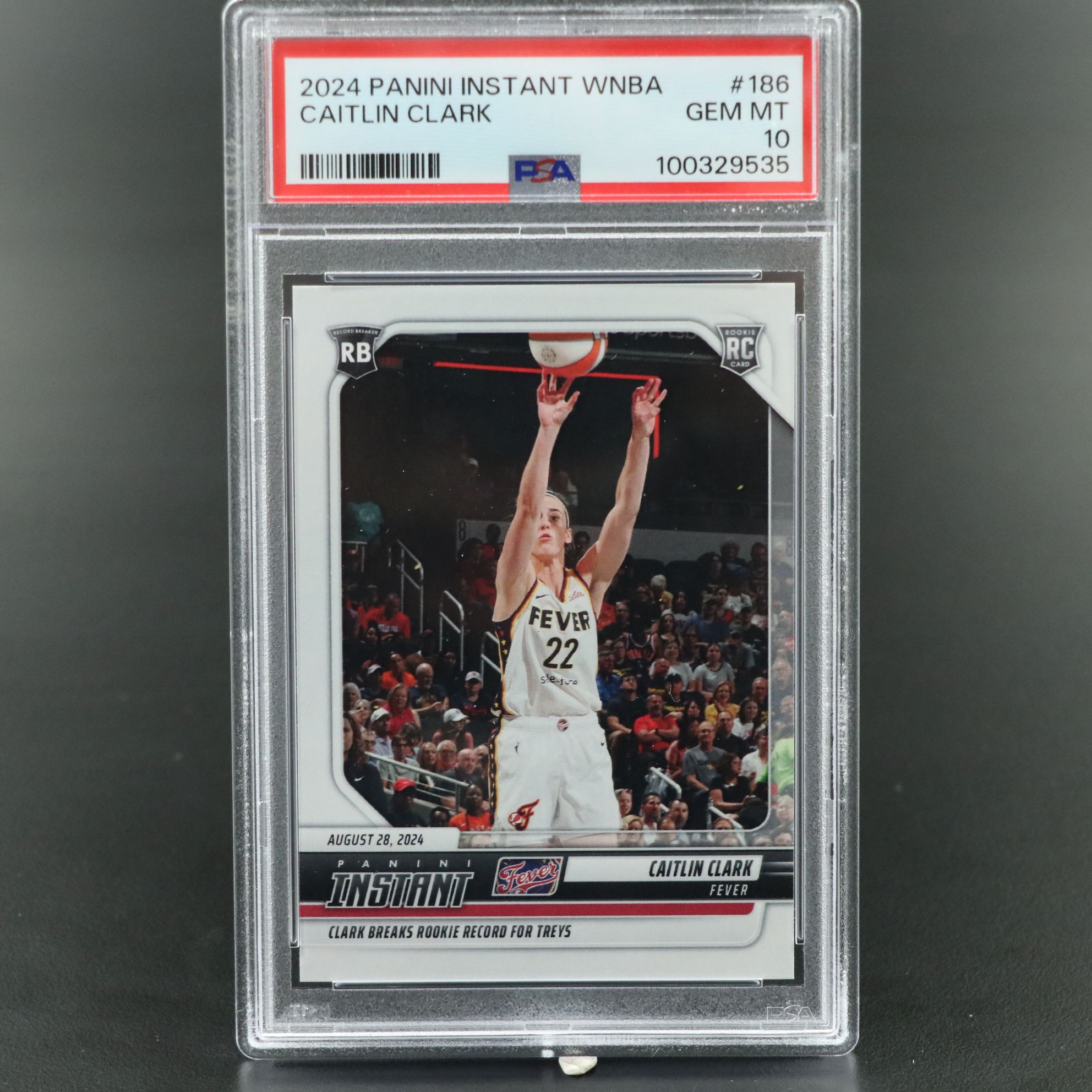 2024 Panini Instant Caitlin Clark Rookie Basketball Card Graded PSA 10