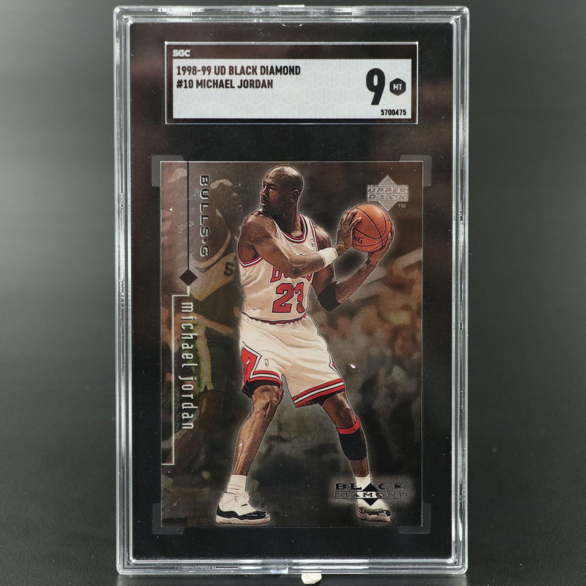 1998-99 Upper Deck Black Diamond Michael Jordan Chicago Bulls Card Graded SGC 9
