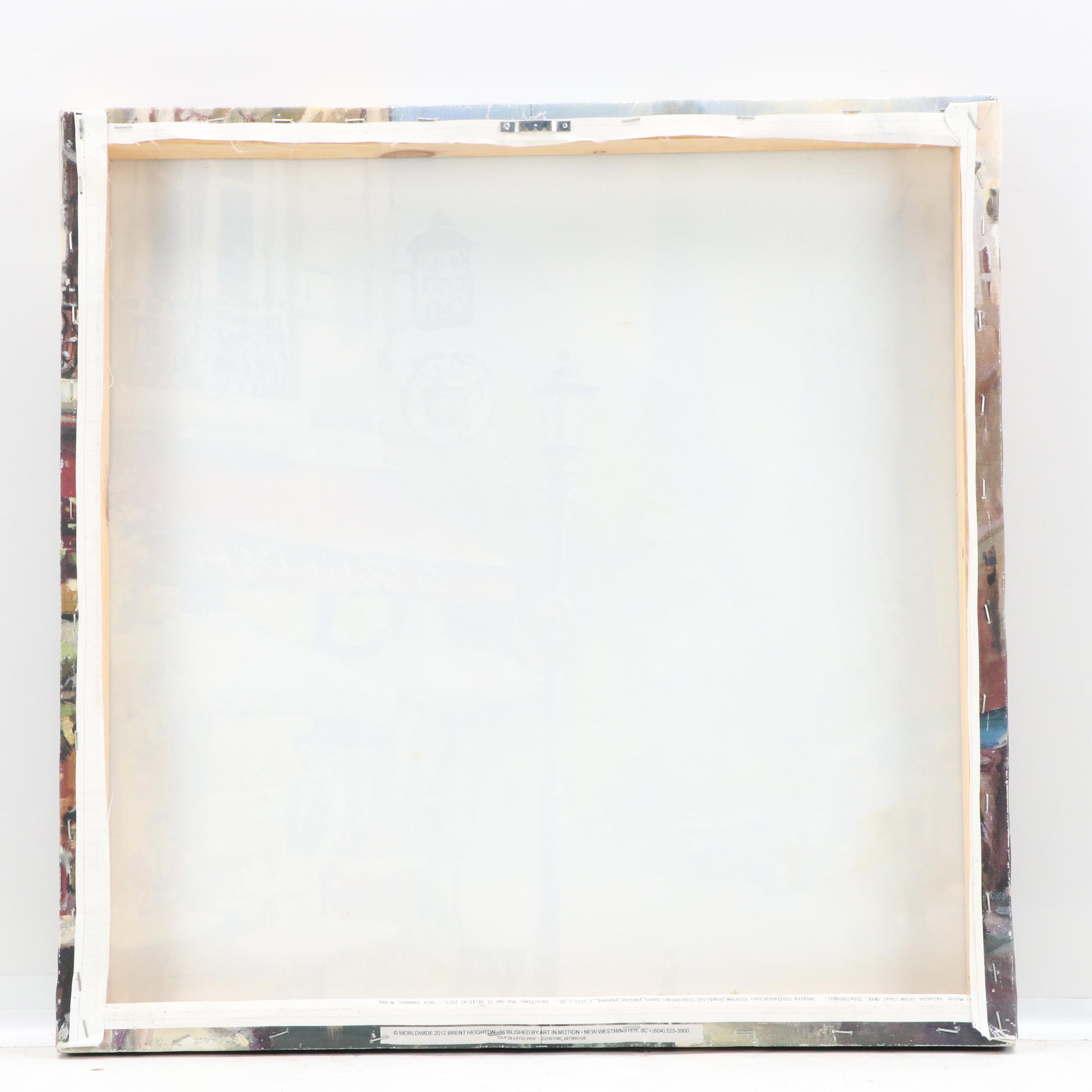 After Brent Heighton Giclée "Tour De Eiffel View," 21st Century