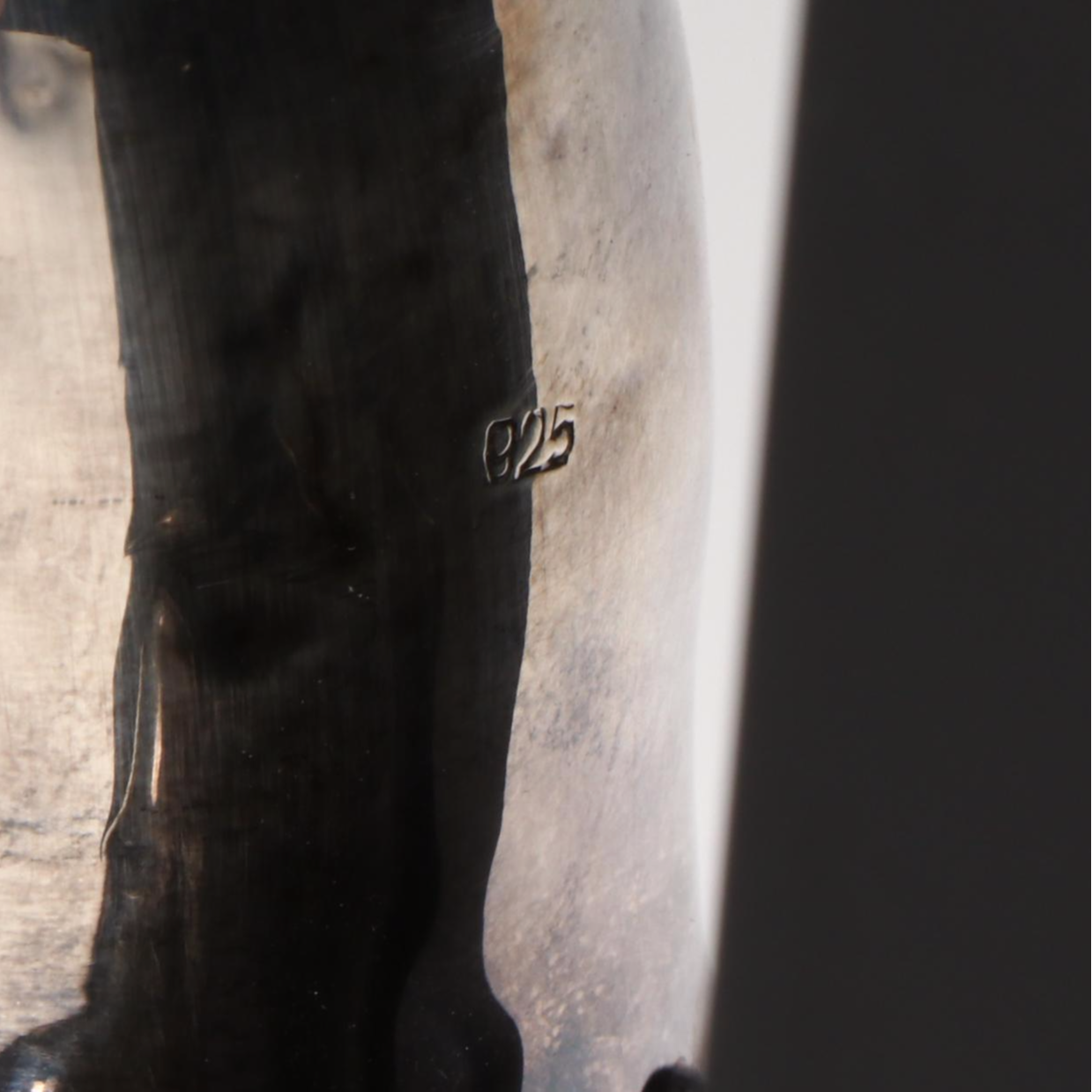 Sterling Silver and Gilt Lion Figurine with Base