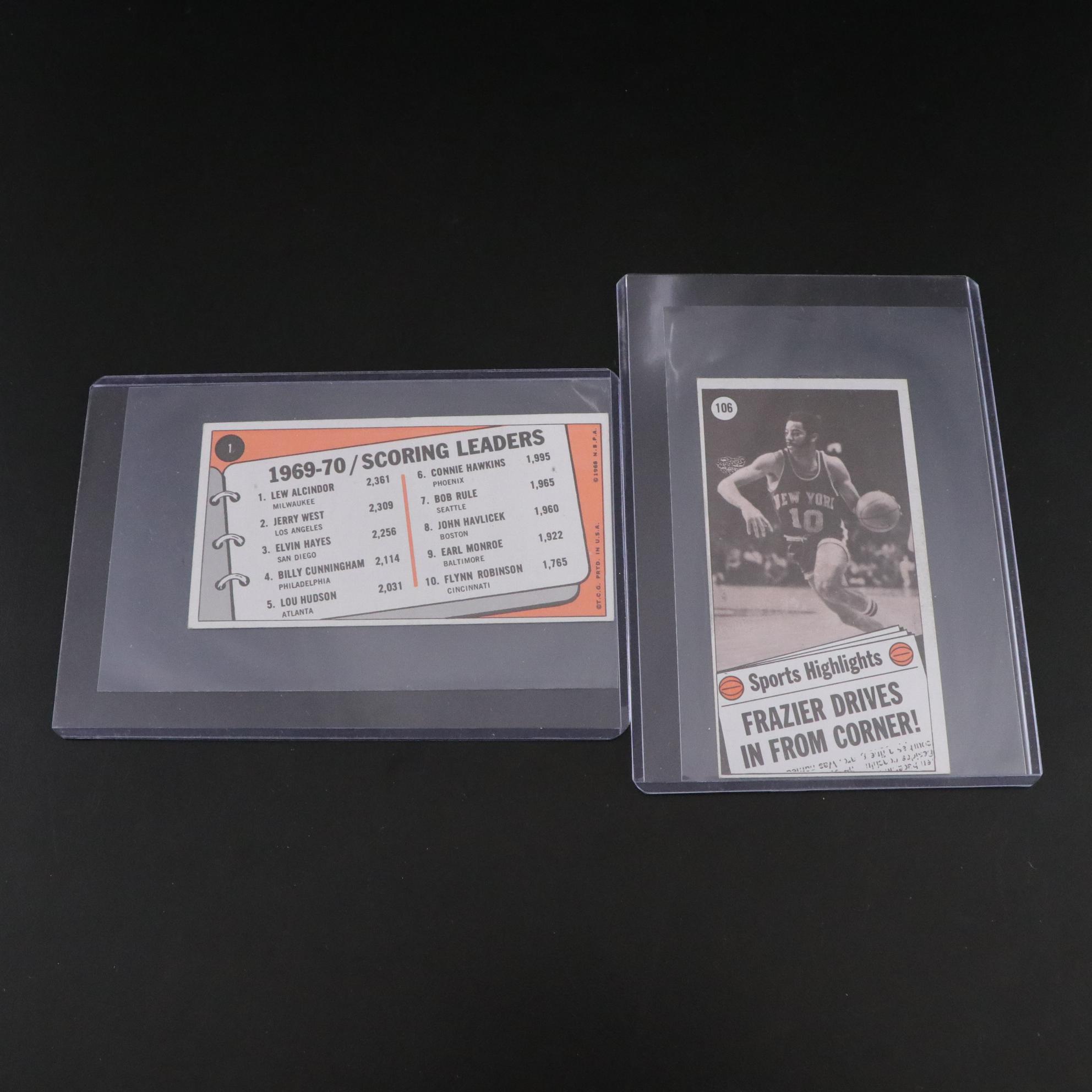 Lew Alcindor, Oscar Robertson, and More Basketball Trading Cards