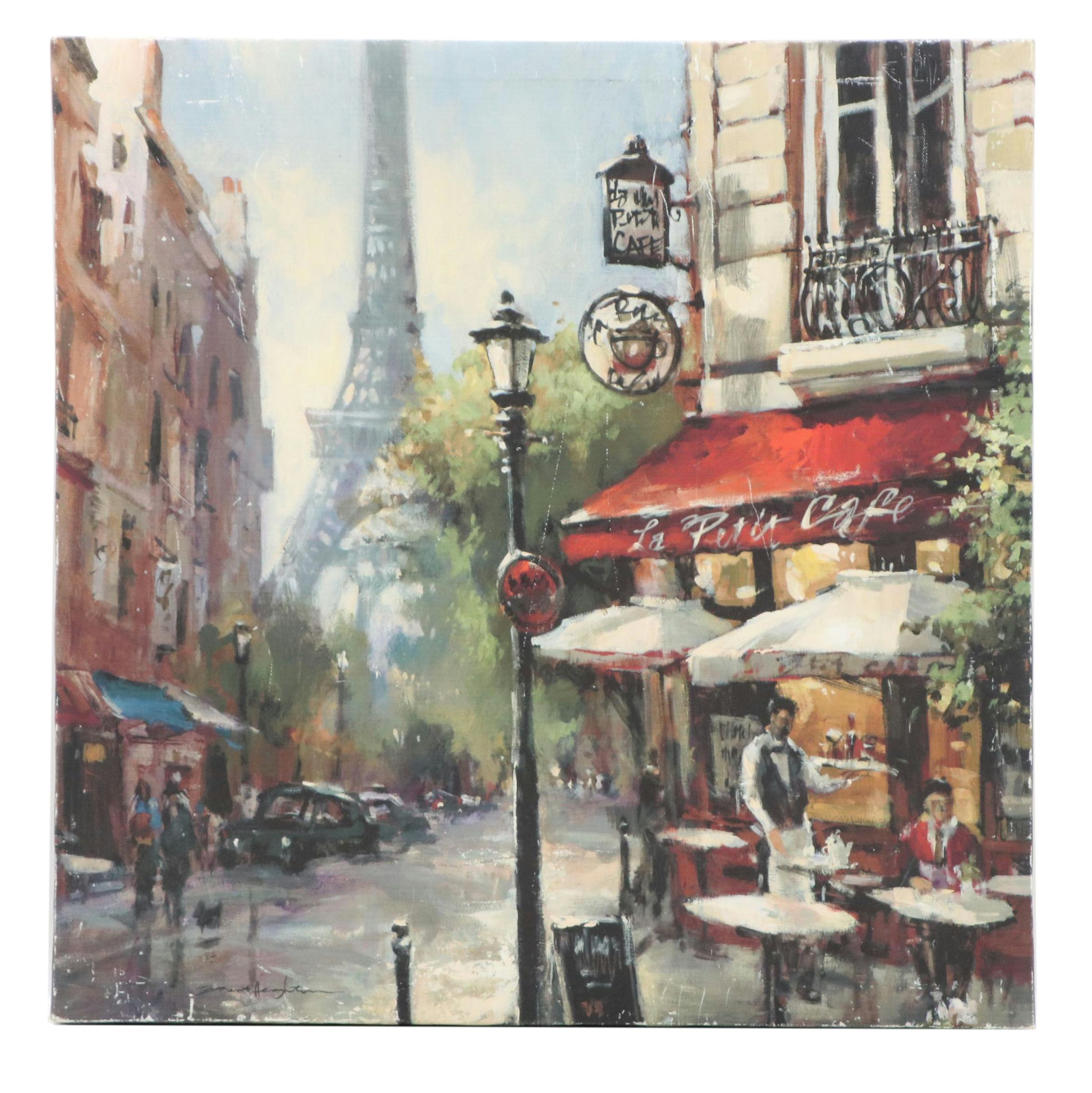 After Brent Heighton Giclée "Tour De Eiffel View," 21st Century
