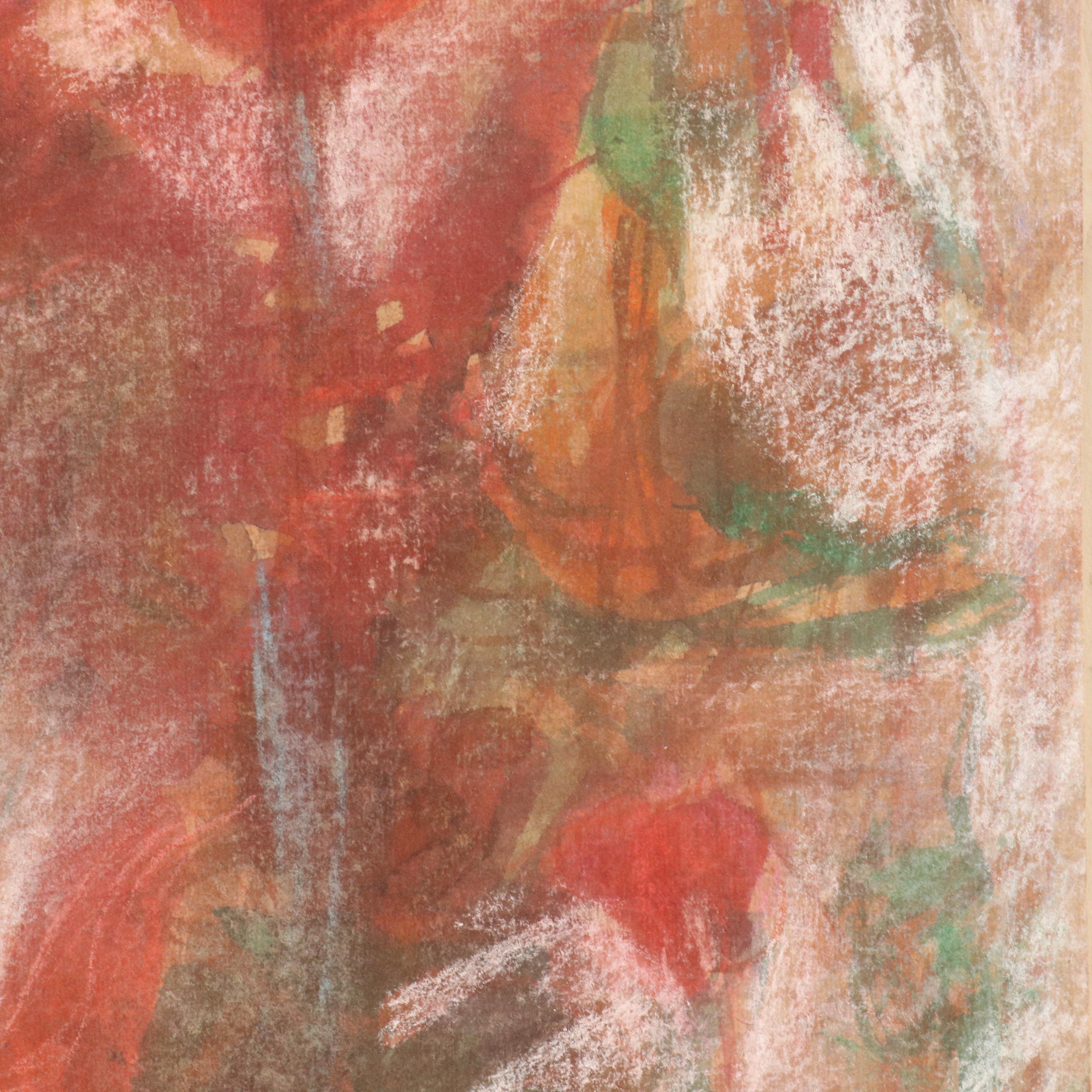 Roger Crossgrove Floral Watercolor Painting, 1957