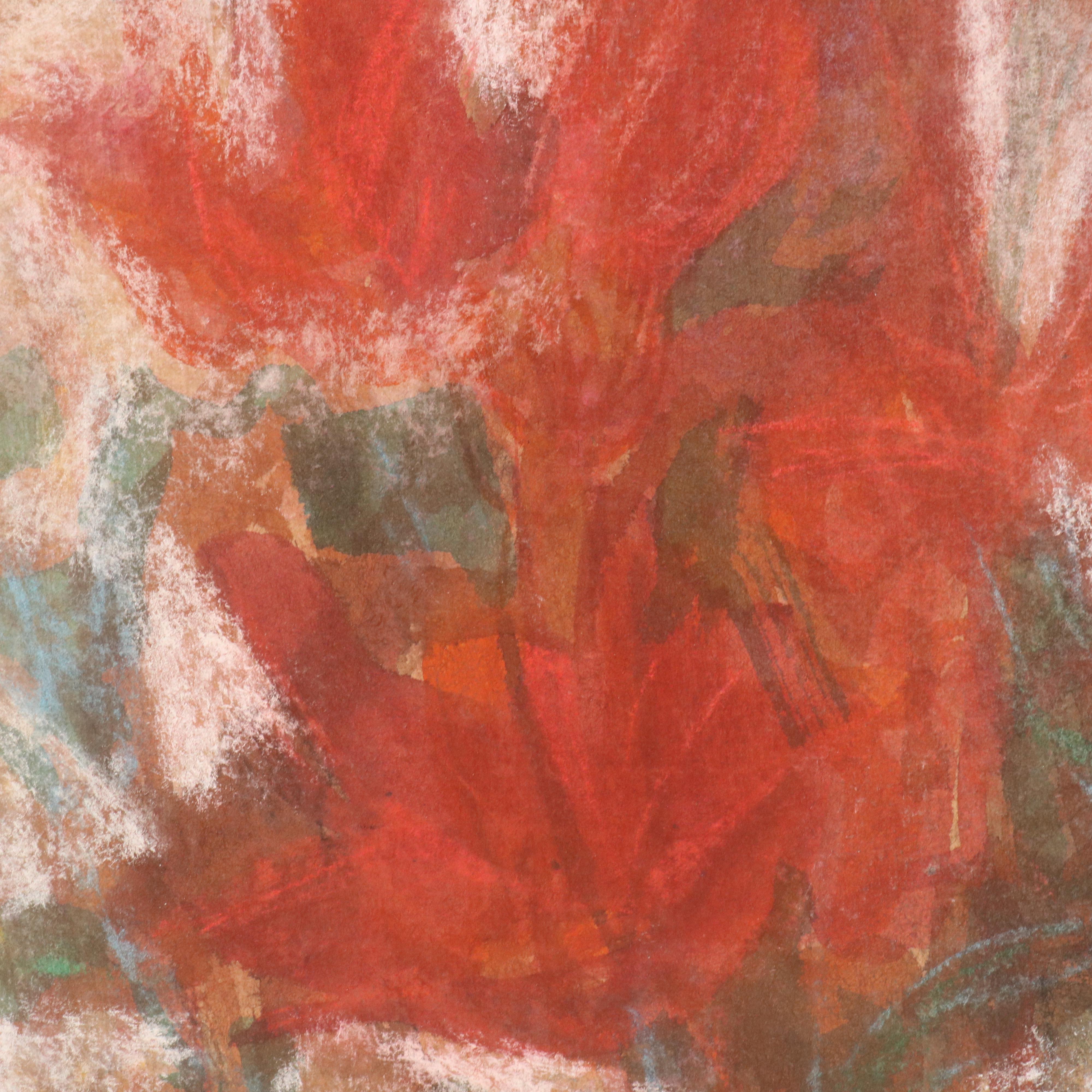 Roger Crossgrove Floral Watercolor Painting, 1957