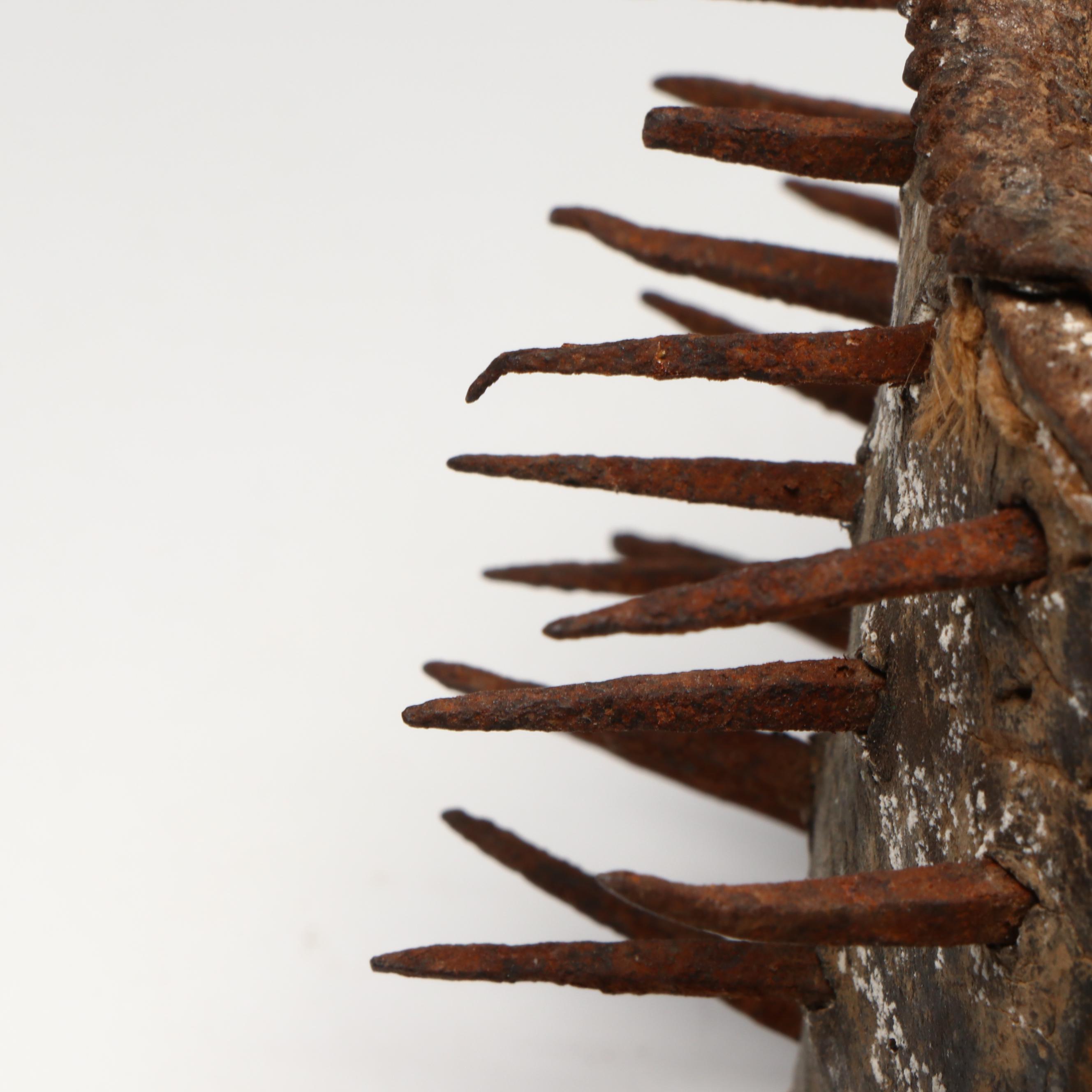 Anti-Wolf Leather and Iron Spiked Guard Dog Collar, 17th or 18th Century