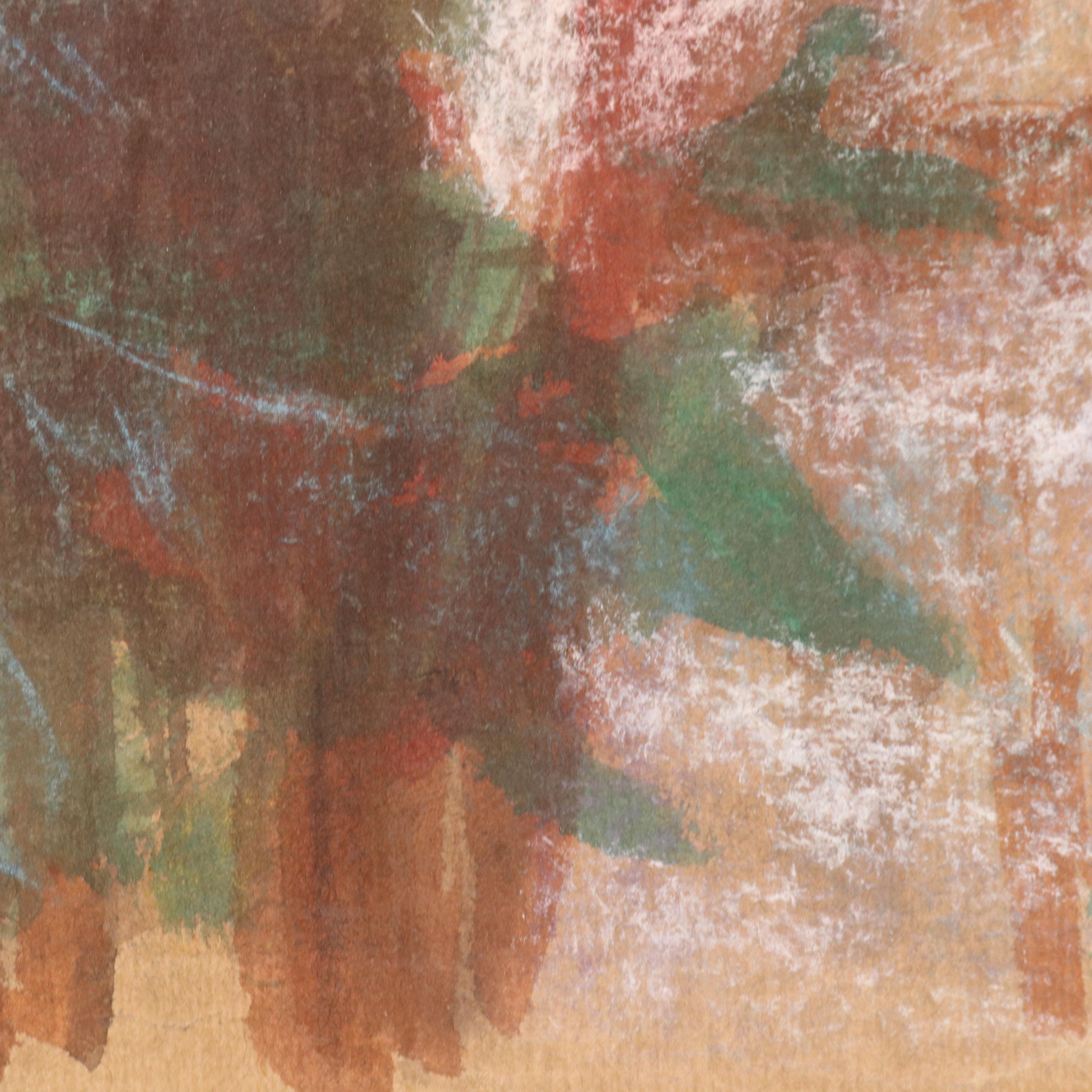 Roger Crossgrove Floral Watercolor Painting, 1957