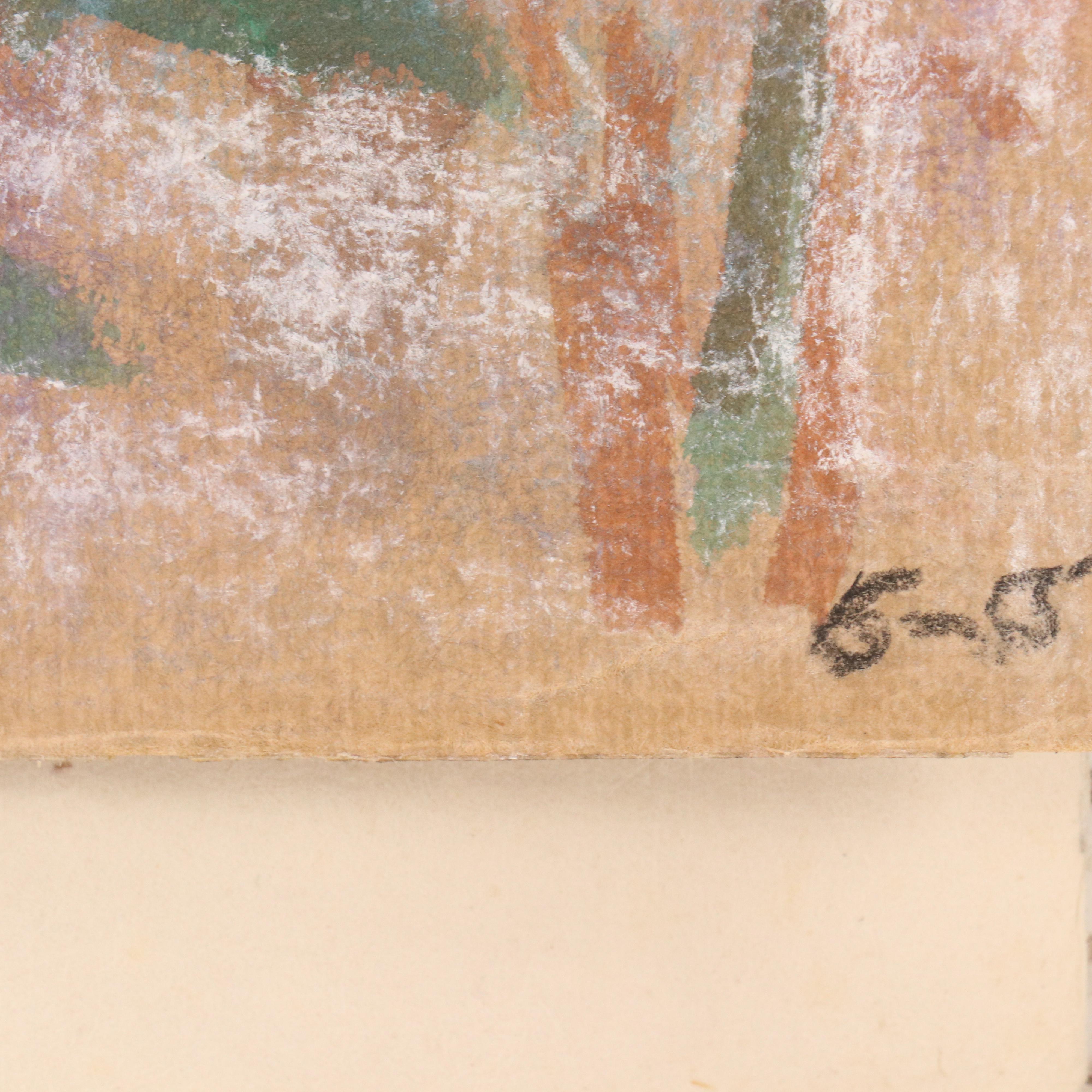 Roger Crossgrove Floral Watercolor Painting, 1957