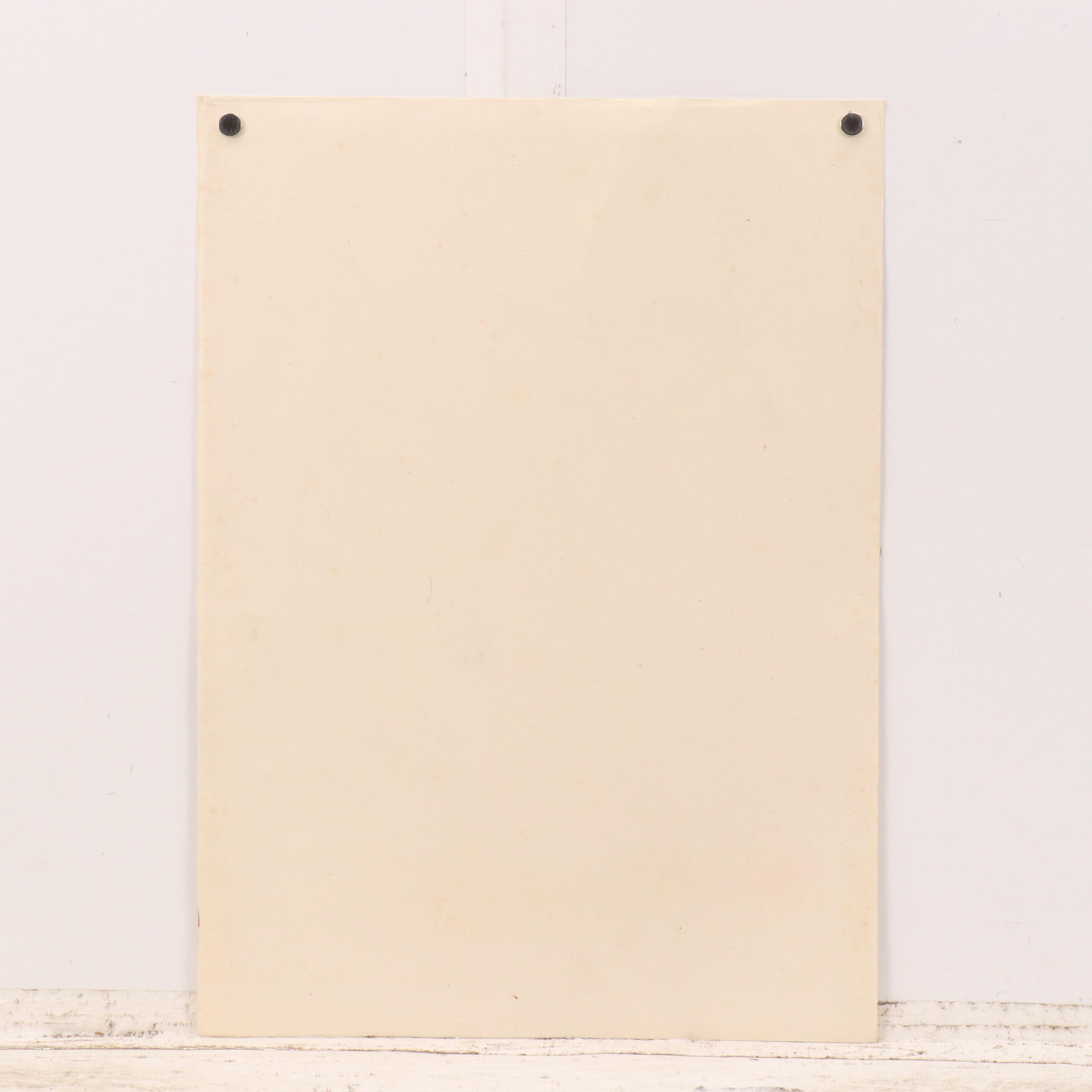 Roger Crossgrove Floral Watercolor Painting, 1957