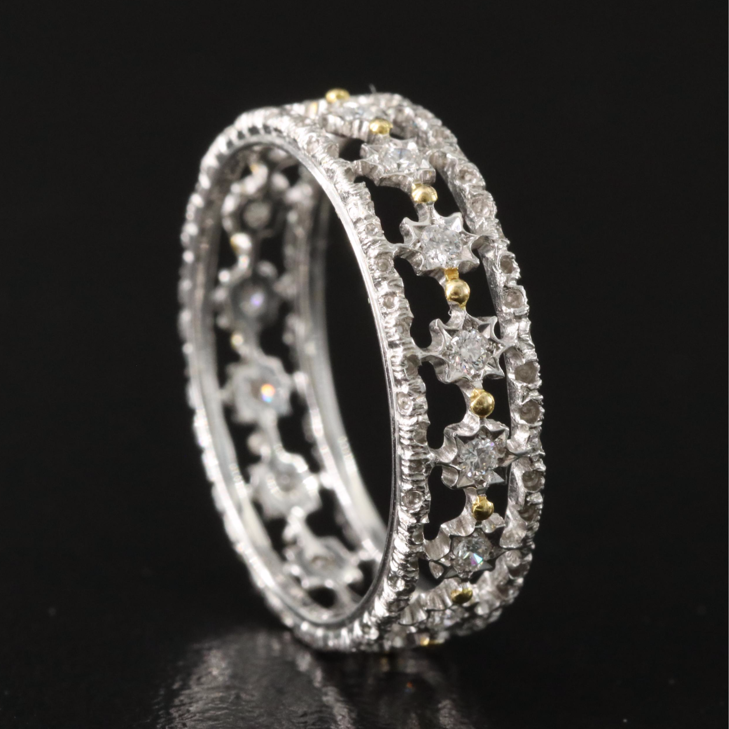 18K 0.20 CTW Diamond Star Band