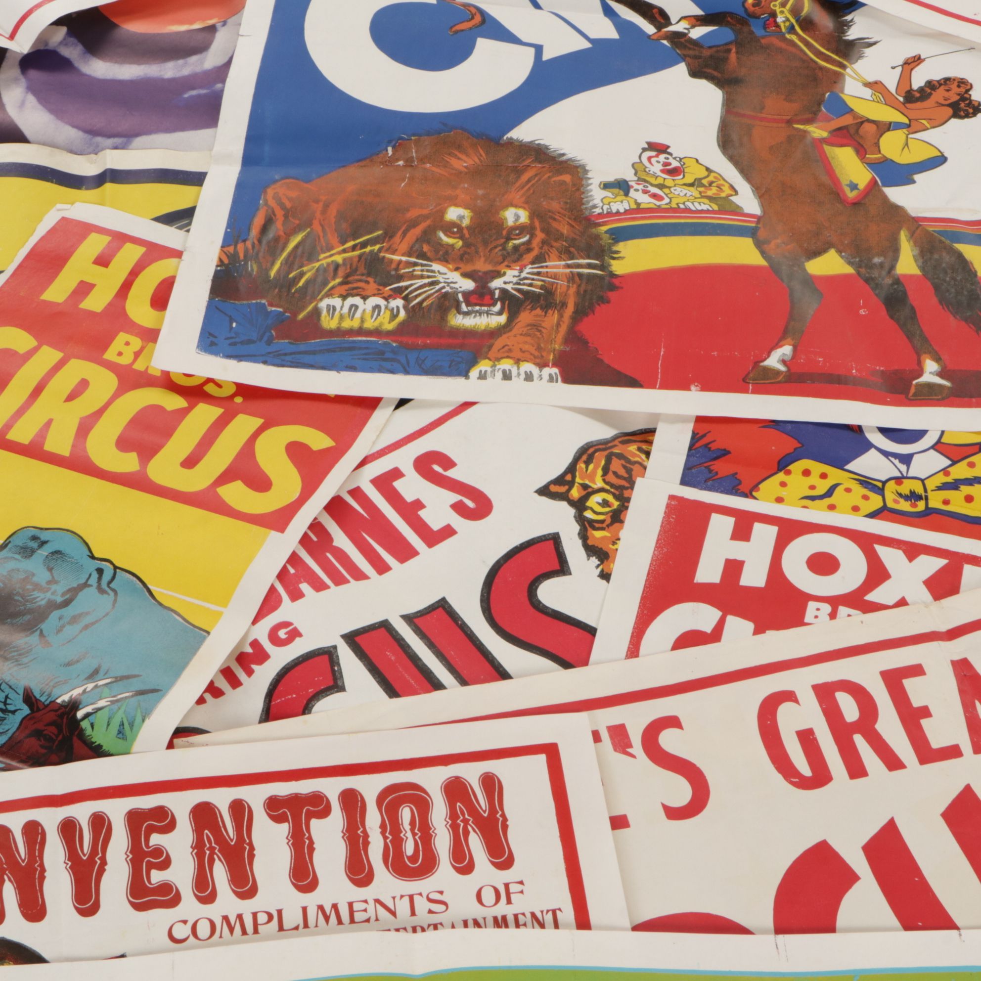 "Carson and Barnes" and Other American Paper Circus Posters, Mid-20th Century
