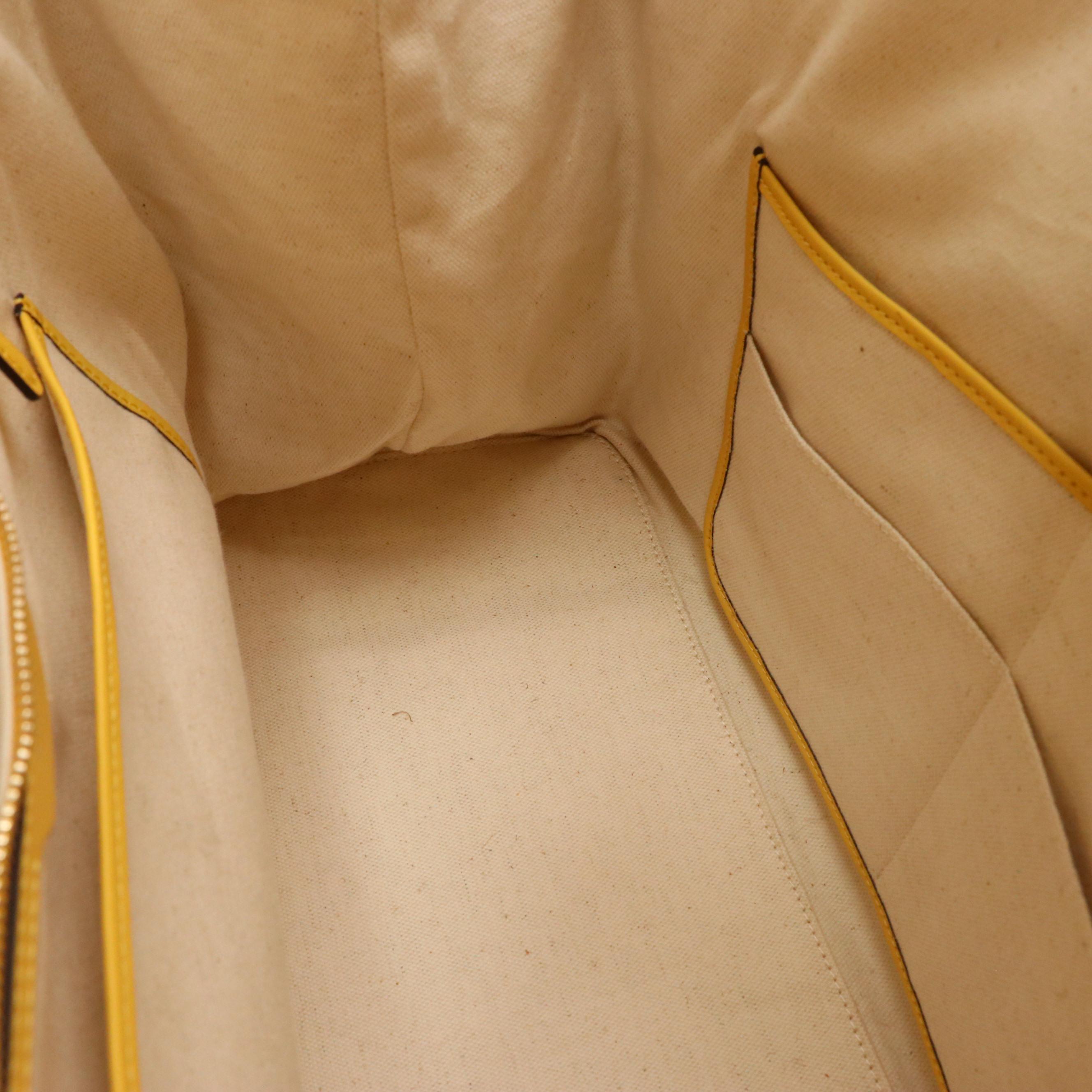 Kate Spade "Manhattan Sun" Large Raffia Straw Tote with Calfskin Leather Trim