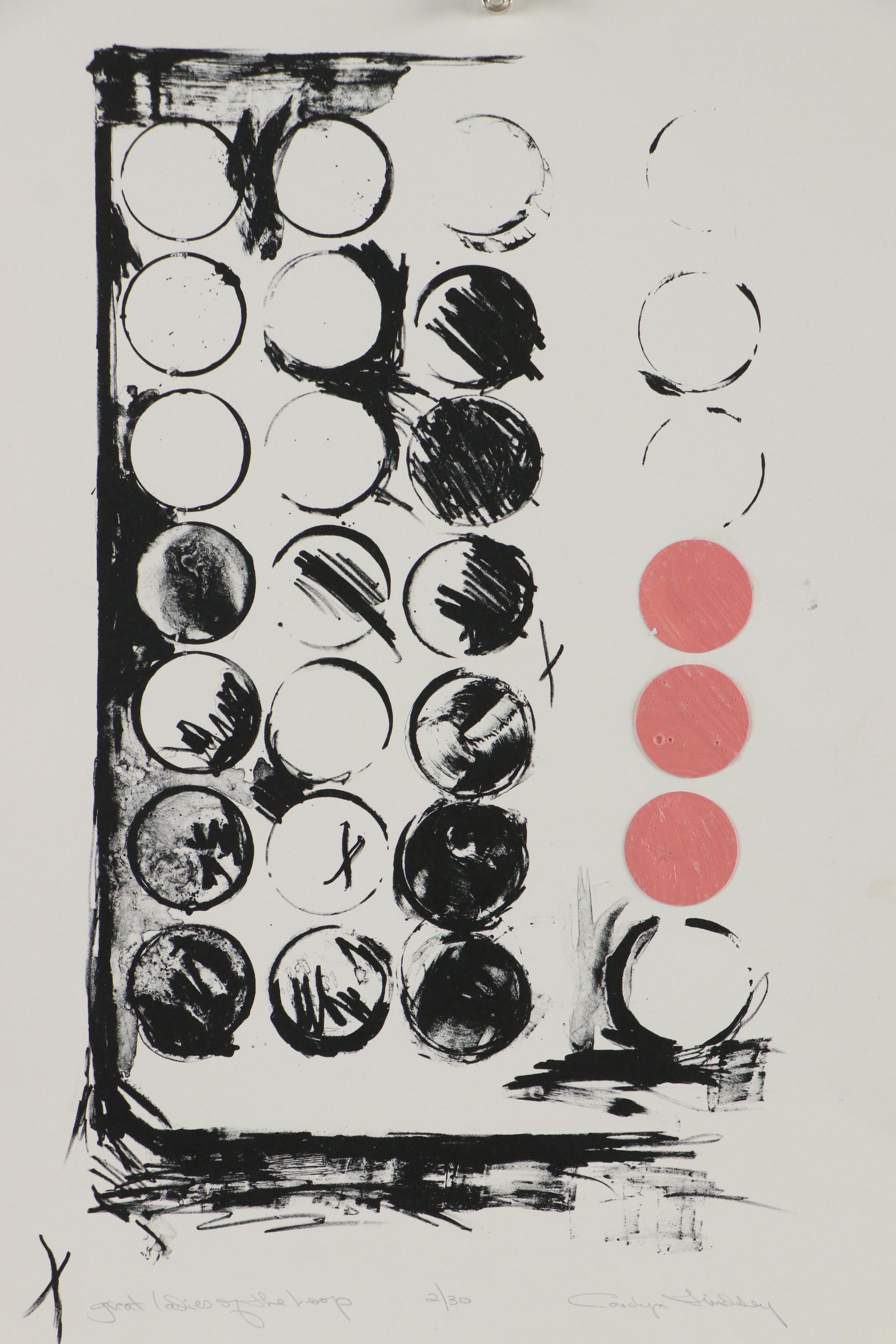 Carolyn Lindsey Mixed Media Print "Great Ladies of the Hoop"