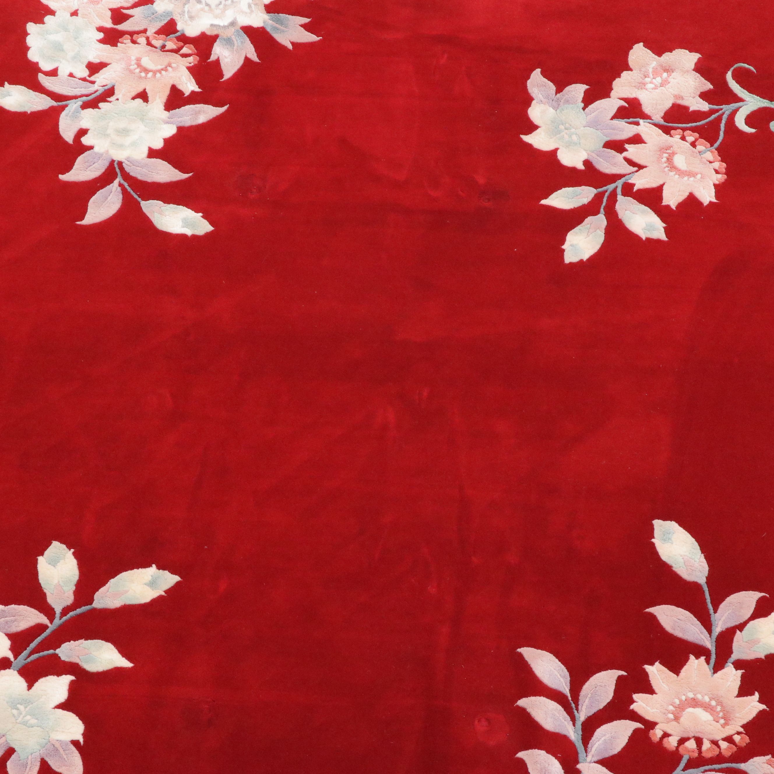 9' x 12'10 Hand-Knotted Chinese Peking Room Sized Rug