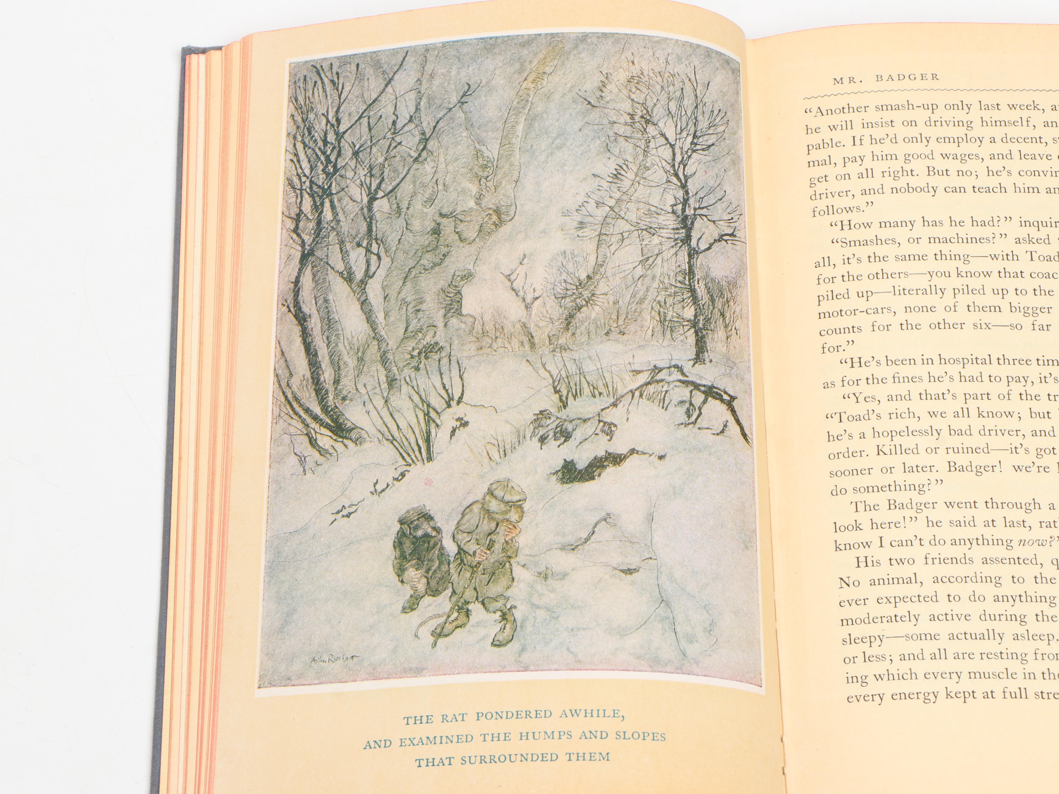 Arthur Rackham Illustrated "The Wind in the Willows" by Kenneth Grahame, 1940