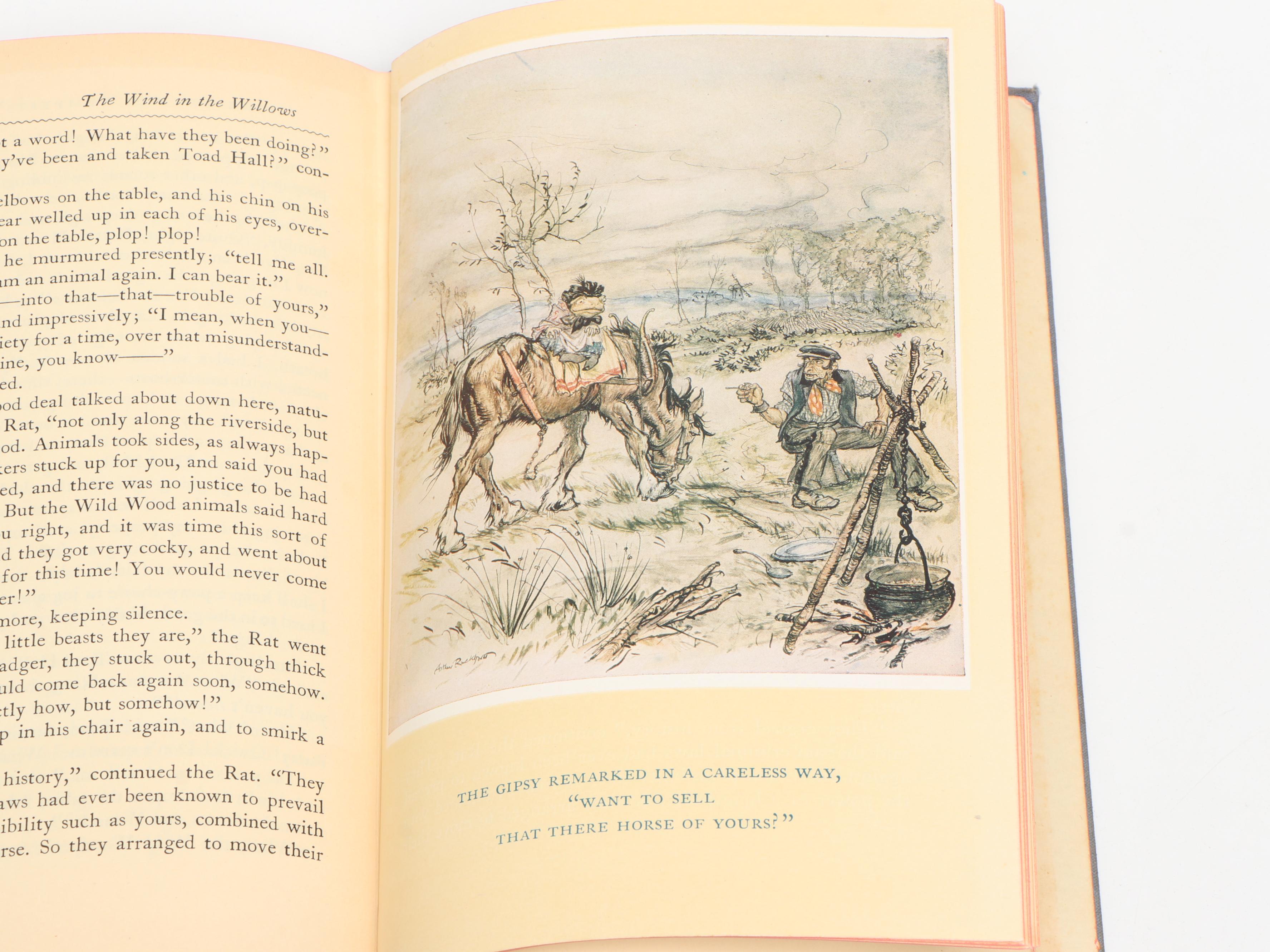 Arthur Rackham Illustrated "The Wind in the Willows" by Kenneth Grahame, 1940