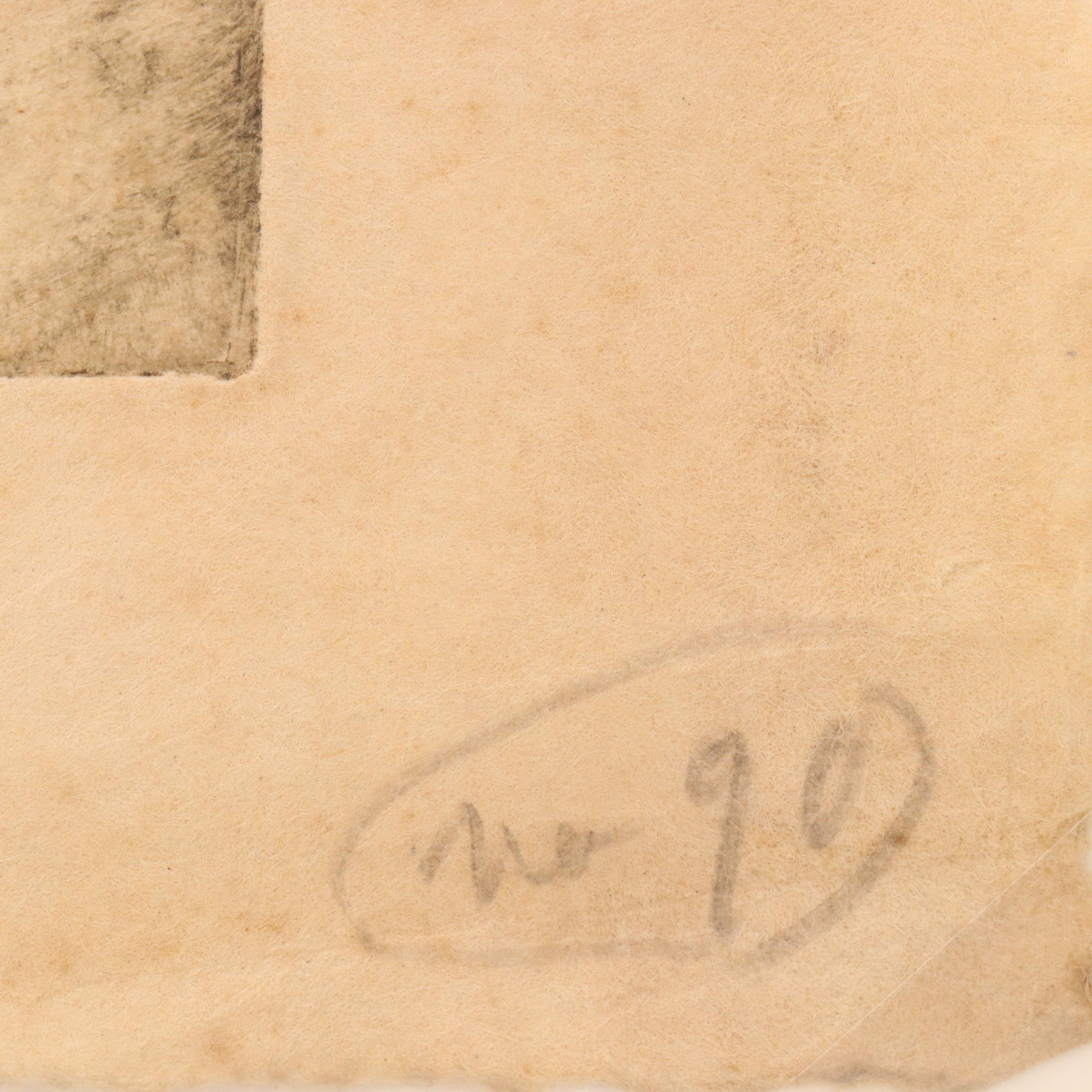 E. T. Hurley Wooded Landscape Etching, Circa 1907