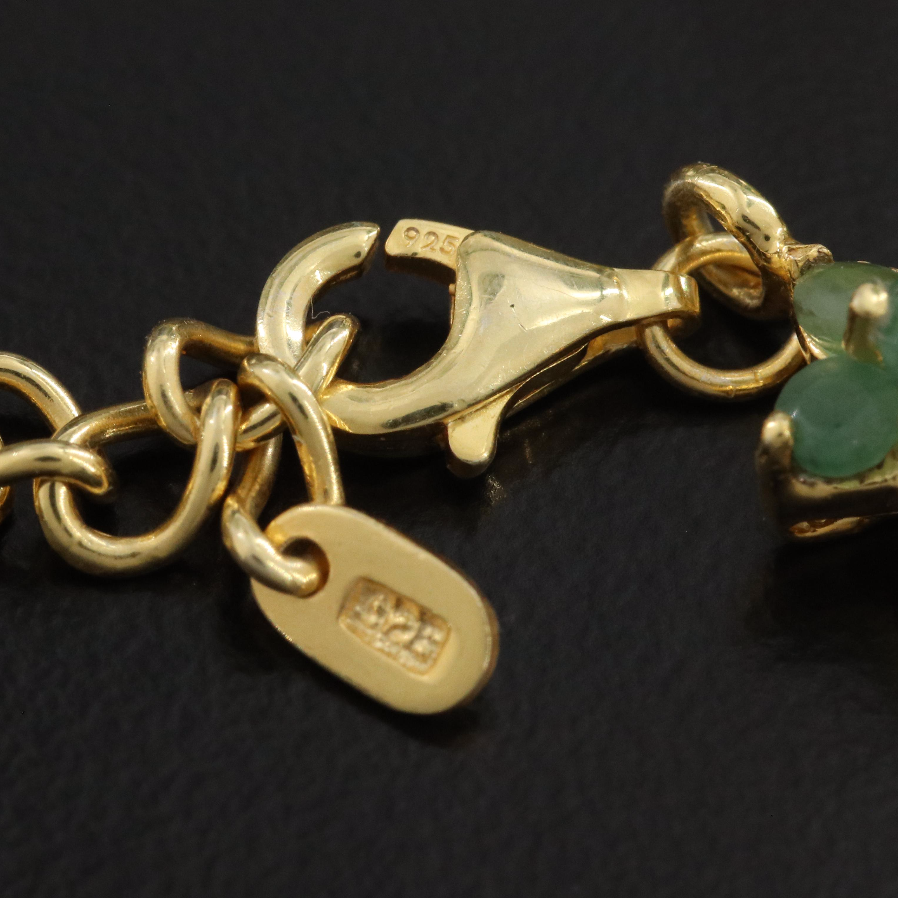 Sterling Emerald Necklace