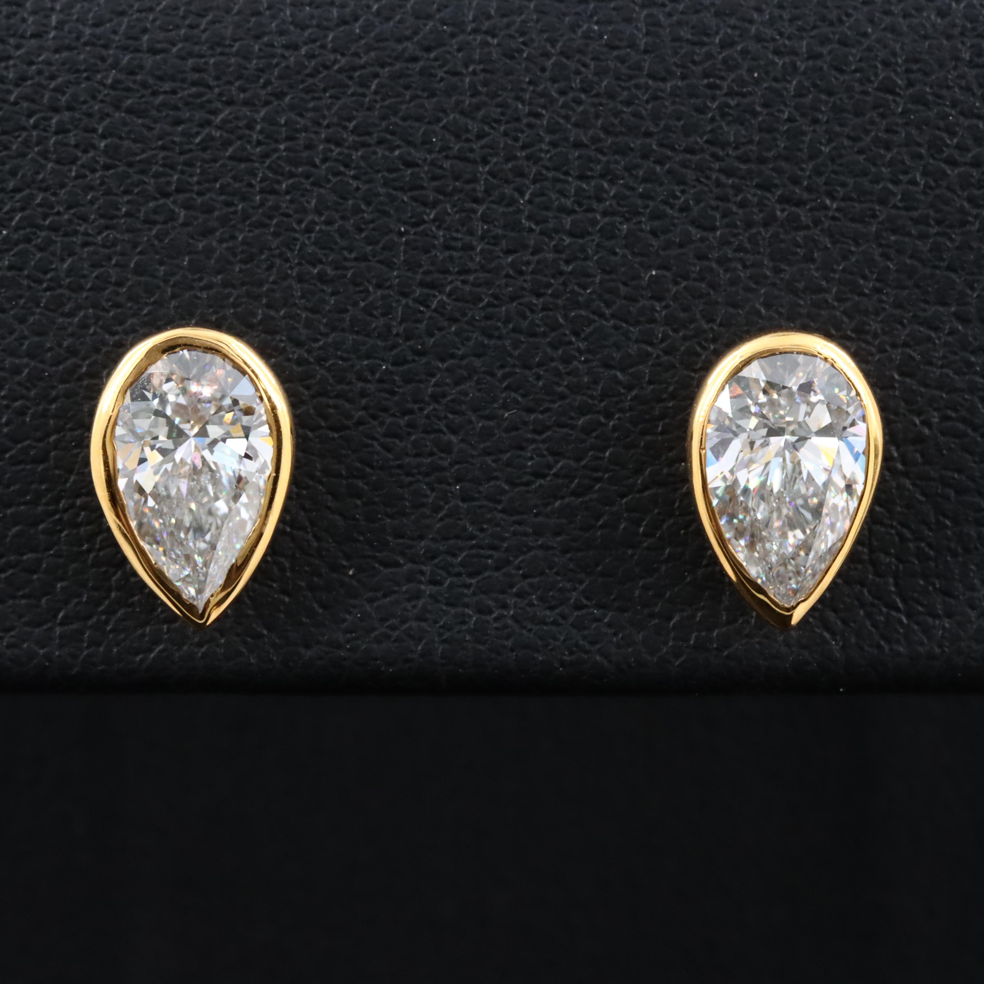 14K 2.03 CTW Lab Grown Diamond Stud Earrings with IGI Report