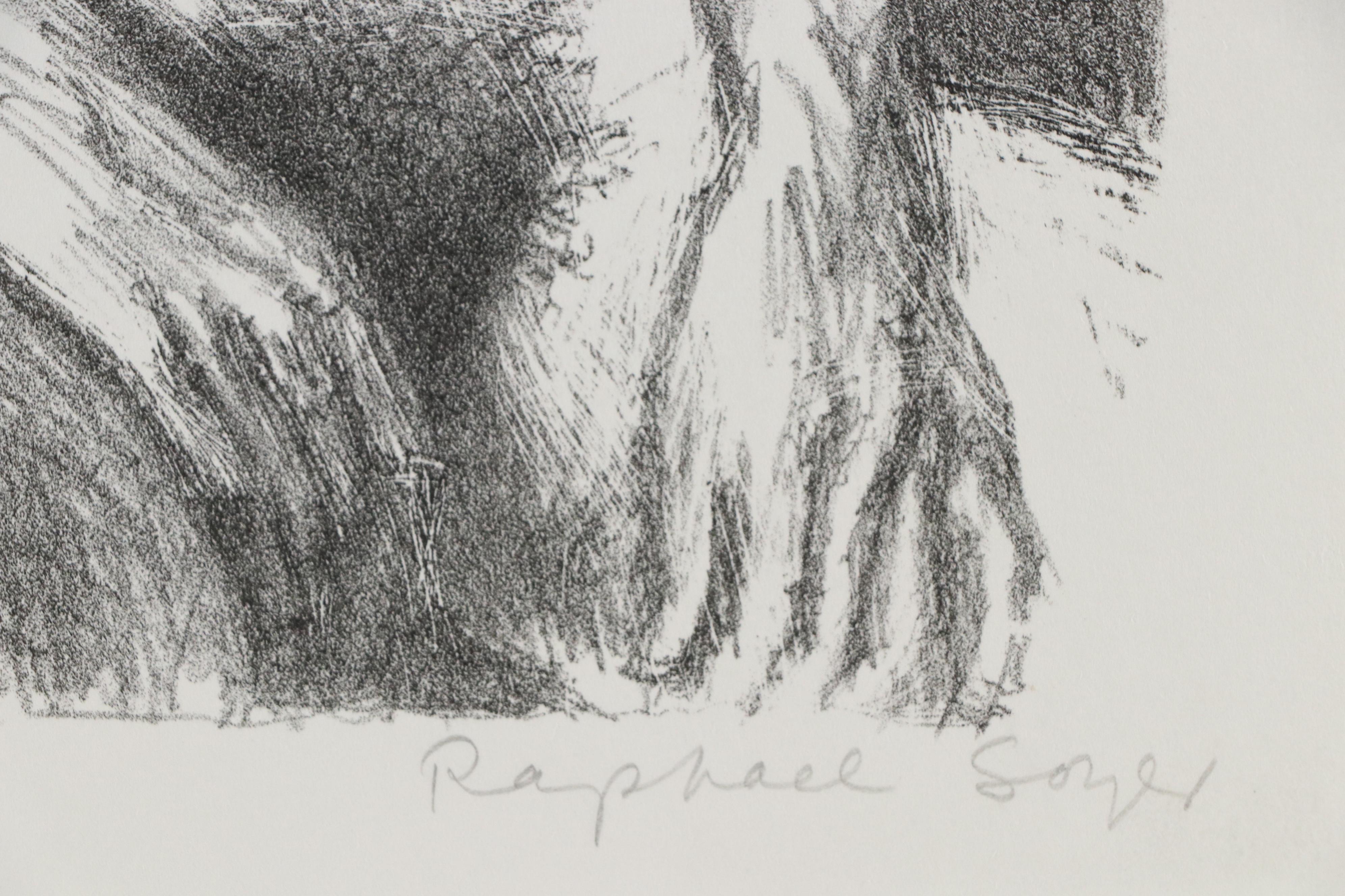 Raphael Soyer Nude Figure Lithograph