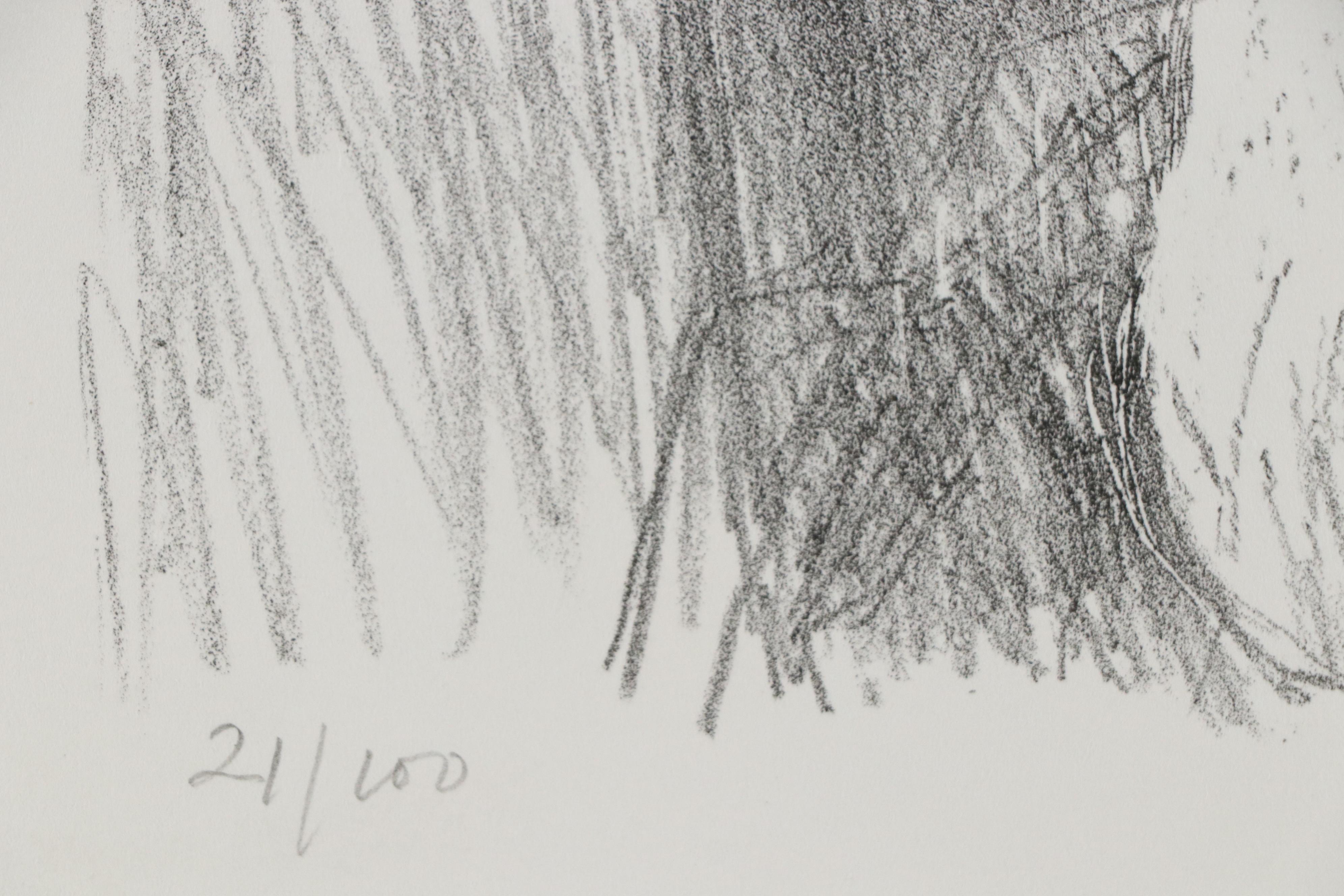 Raphael Soyer Nude Figure Lithograph