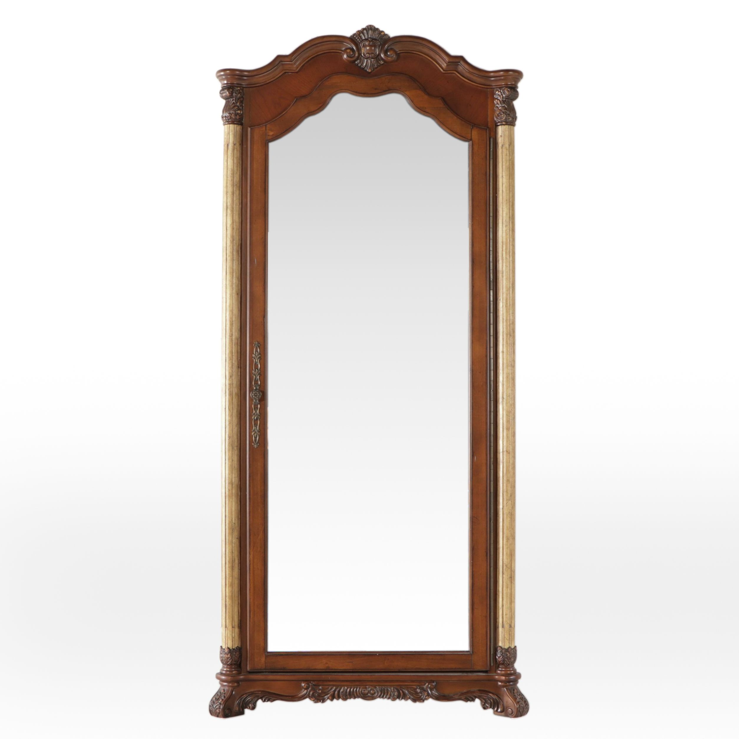 AICO Victoria Palace Wooden Full Length Mirror with Storage