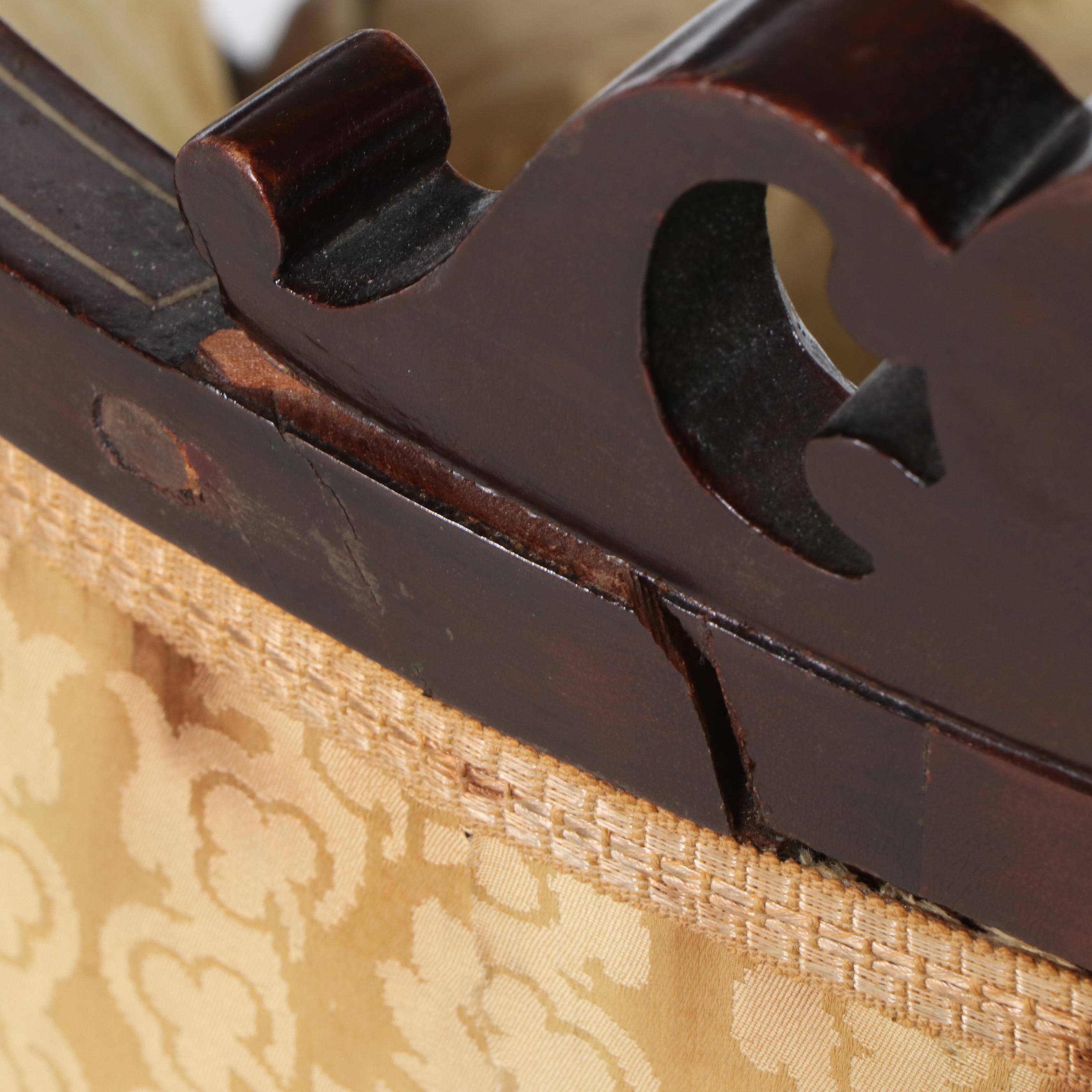 Victorian Rococo Revival Style MOP Inlaid Parlor Set with Other Footstools