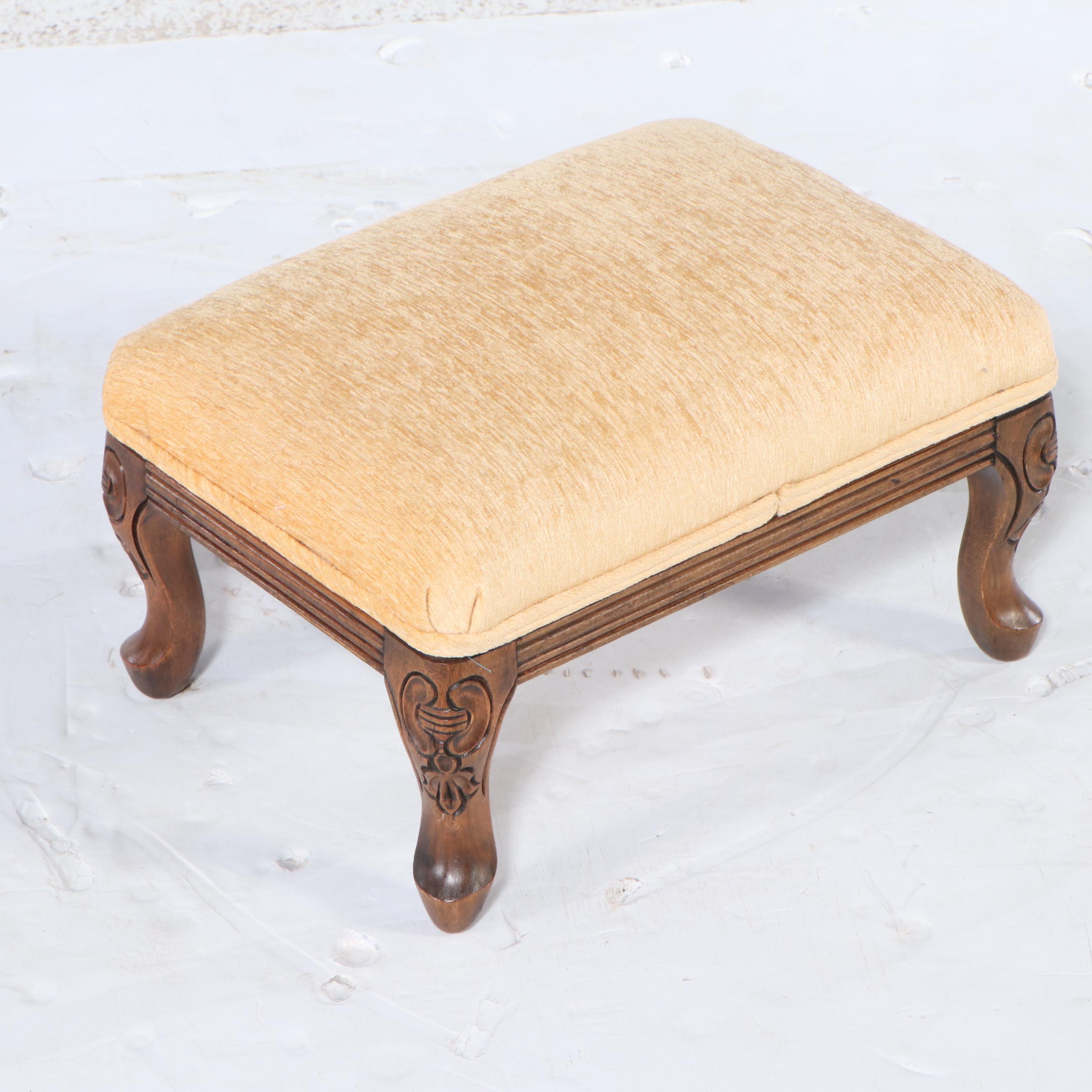 Victorian Rococo Revival Style MOP Inlaid Parlor Set with Other Footstools