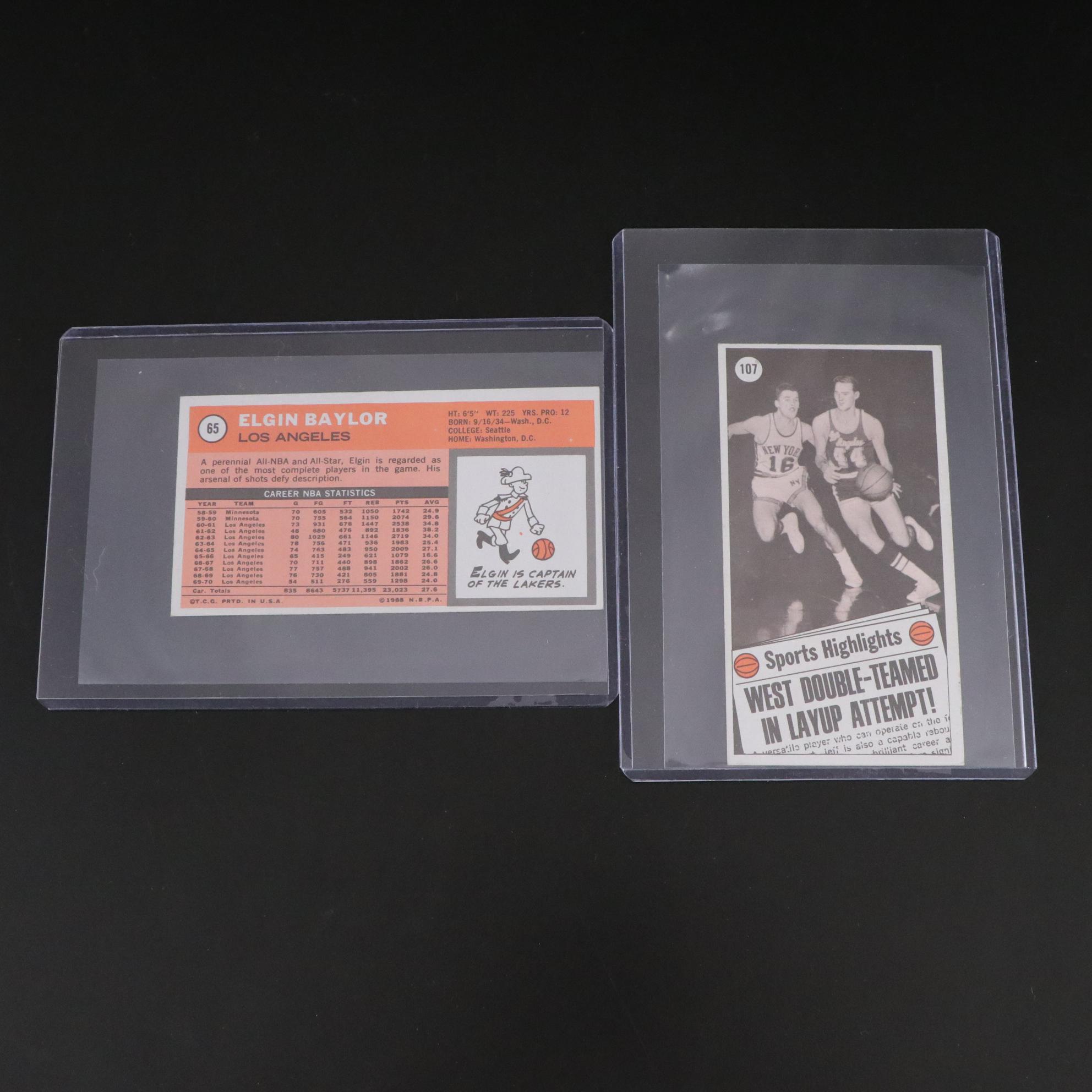 Lew Alcindor, Oscar Robertson, and More Basketball Trading Cards