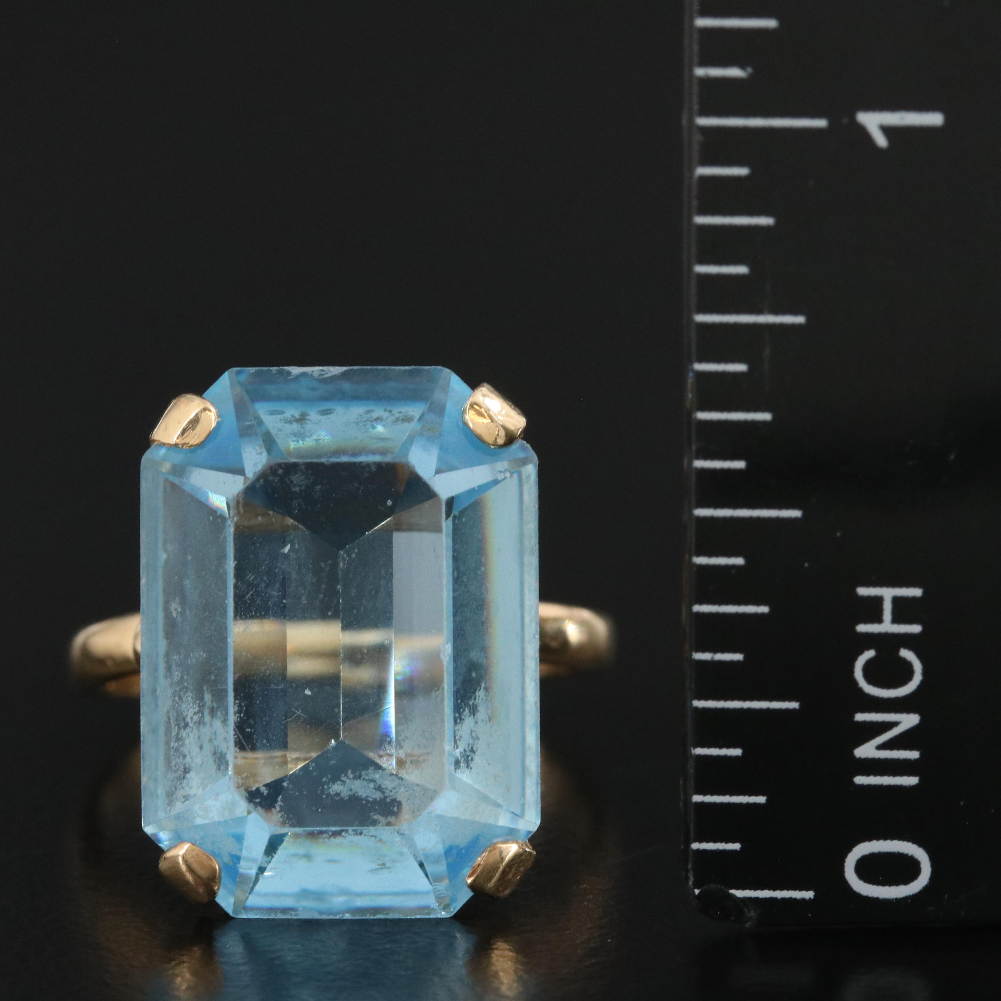14K Glass Ring