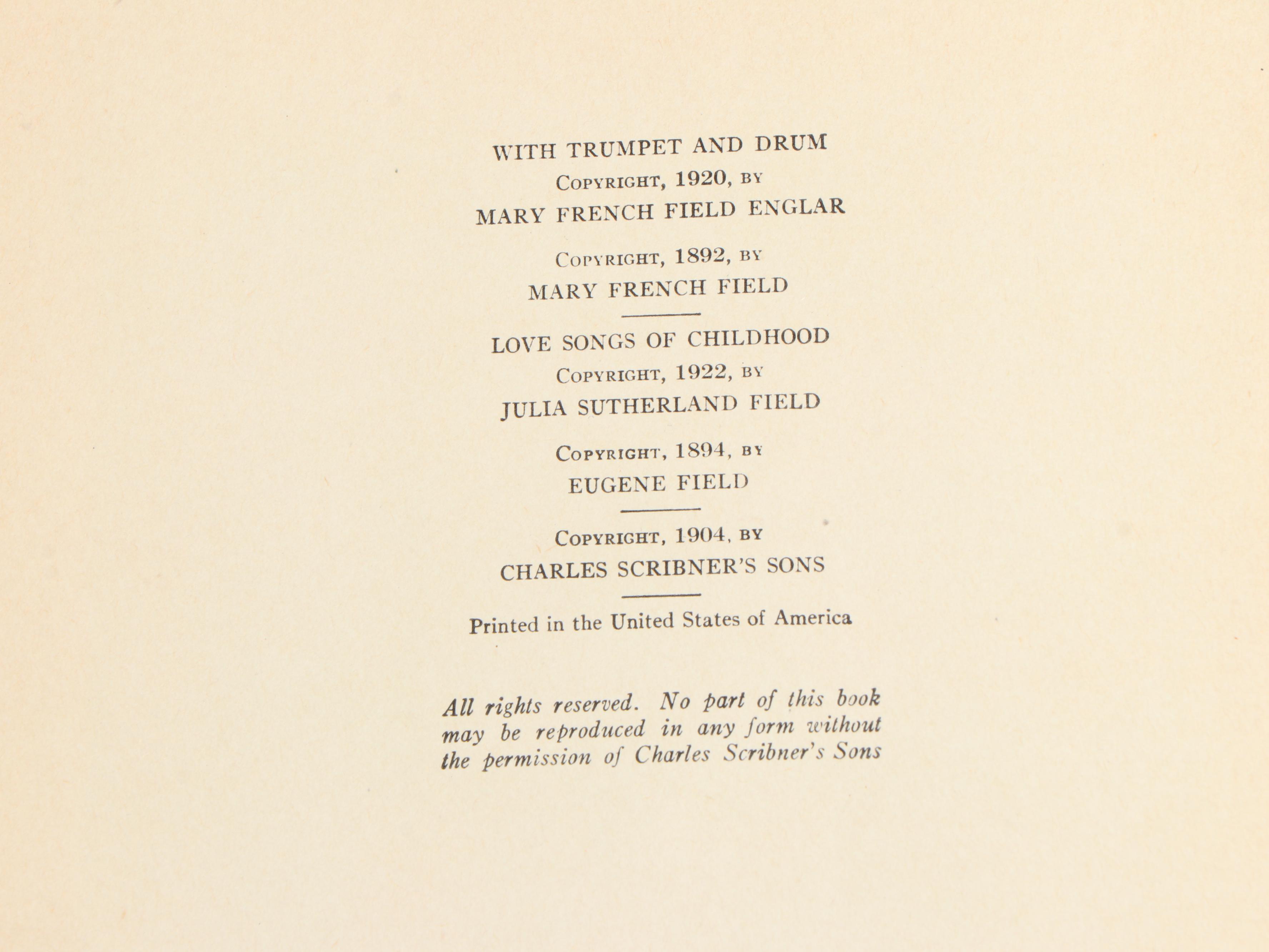 Maxfield Parrish Illustrated First Edition "Poems of Childhood" by Eugene Field