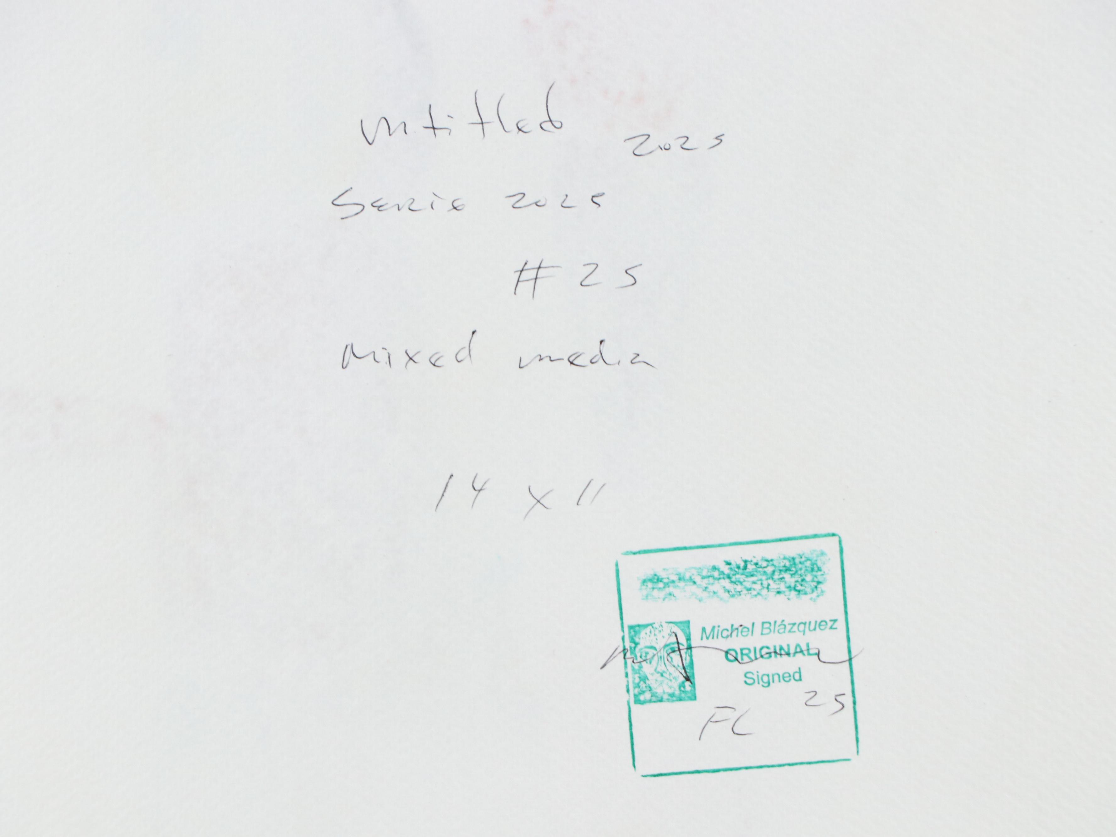 Michel Blázquez Figural Stylized Mixed Media Painting, 2025