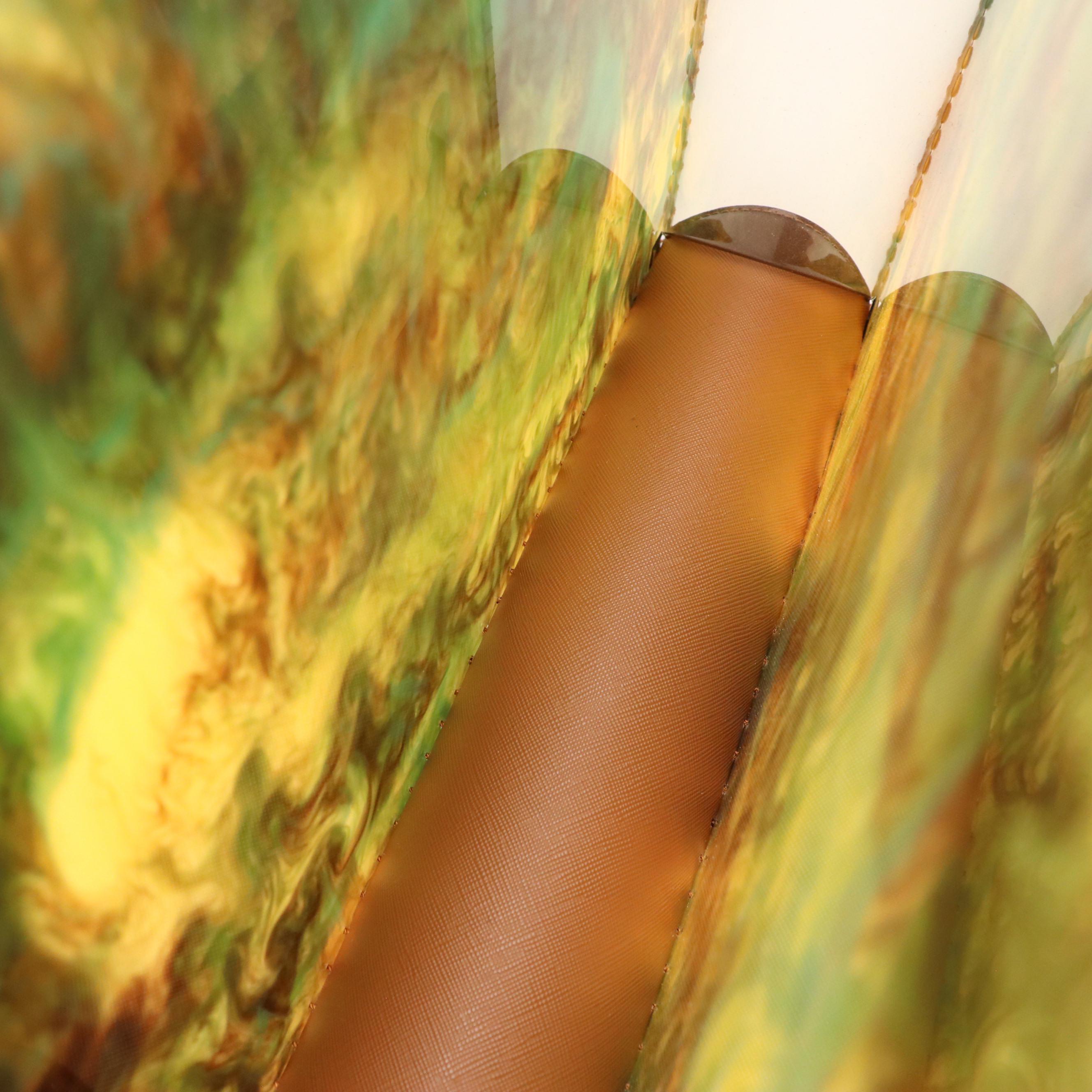 Detroit Institute of Arts Museum Marbled Acrylic Valise Bag from Sea Lily