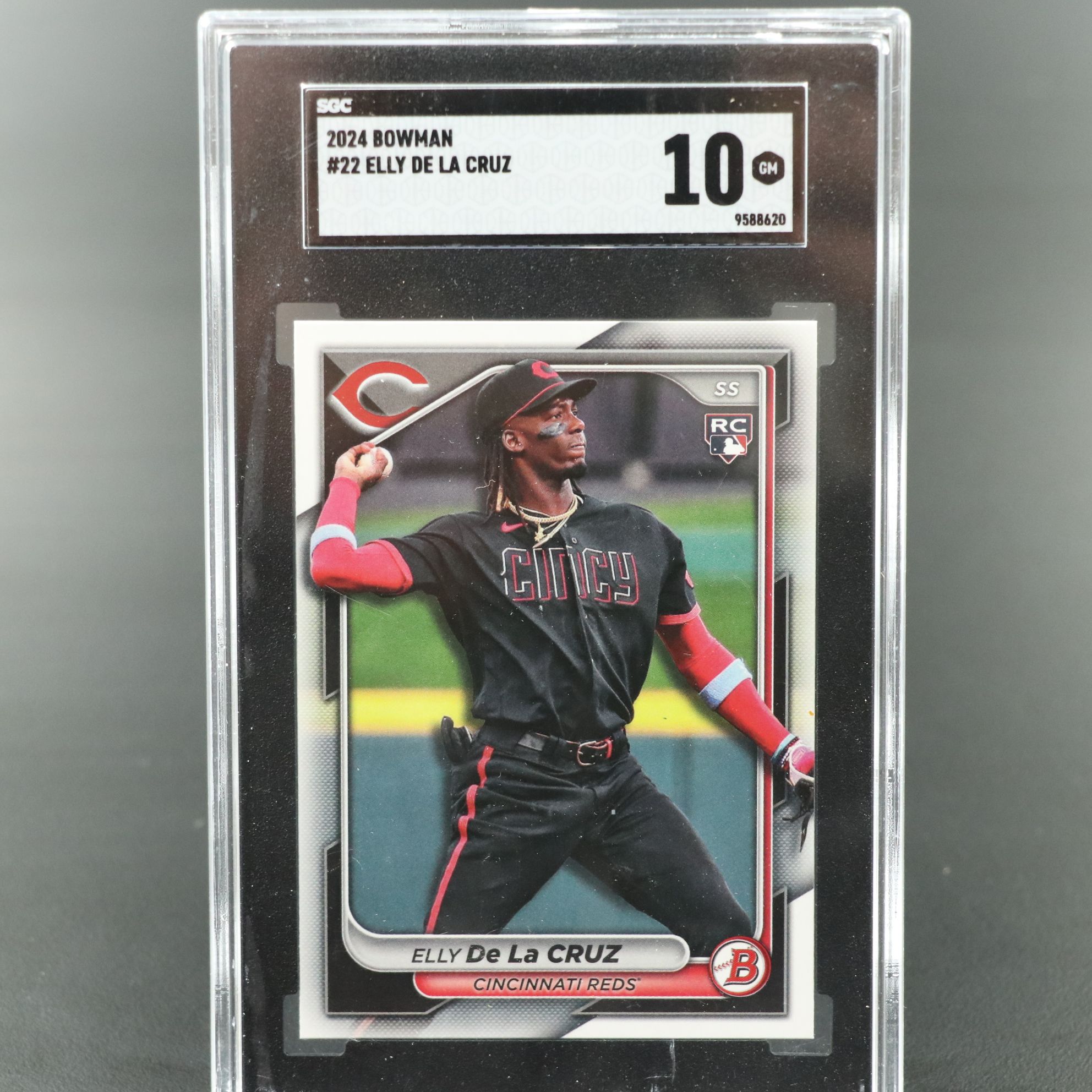2024 Bowman Elly De La Cruz Cincinnati Reds Rookie Card Graded SGC 10