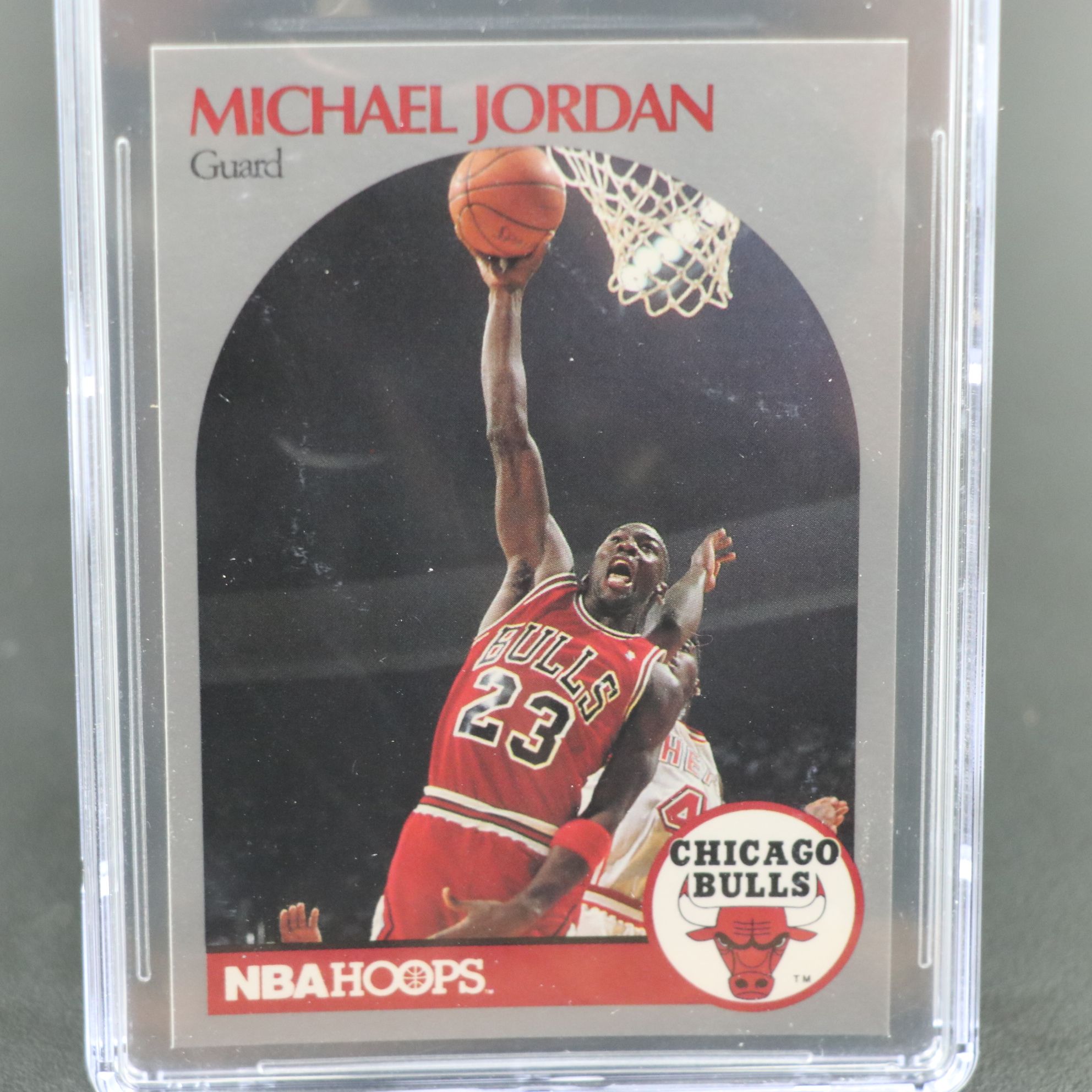 1990-91 NBA Hoops Michael Jordan Chicago Bulls Basketball Card Graded CSG 9
